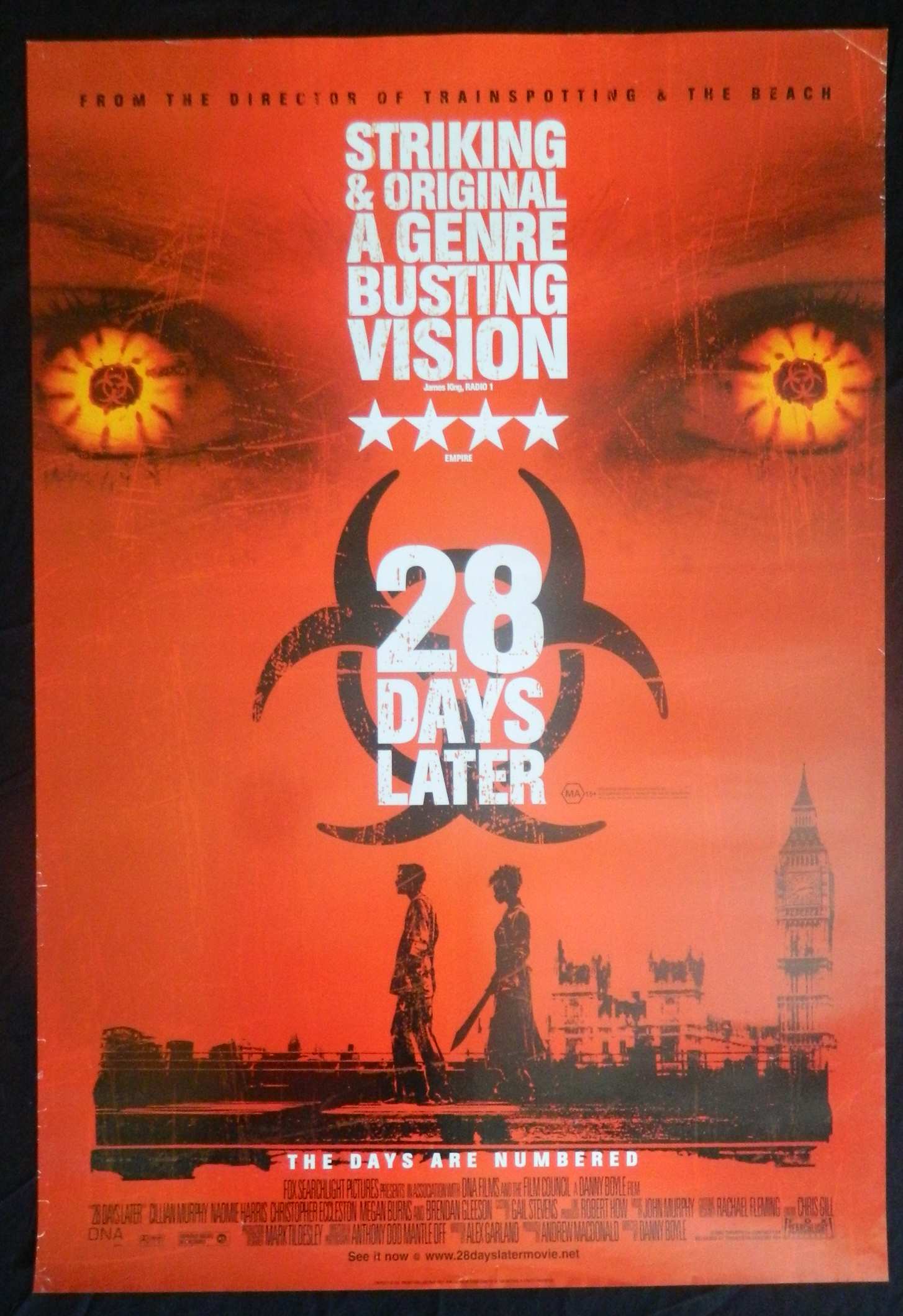 28 DAYS LATER (2002) — Original Australian One Sheet Movie Poster