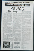 48 HRS (1982)— Original Australian Press Sheet