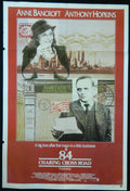 84 CHARING CROSS ROAD (1987)— Original Australian one sheet movie poster.