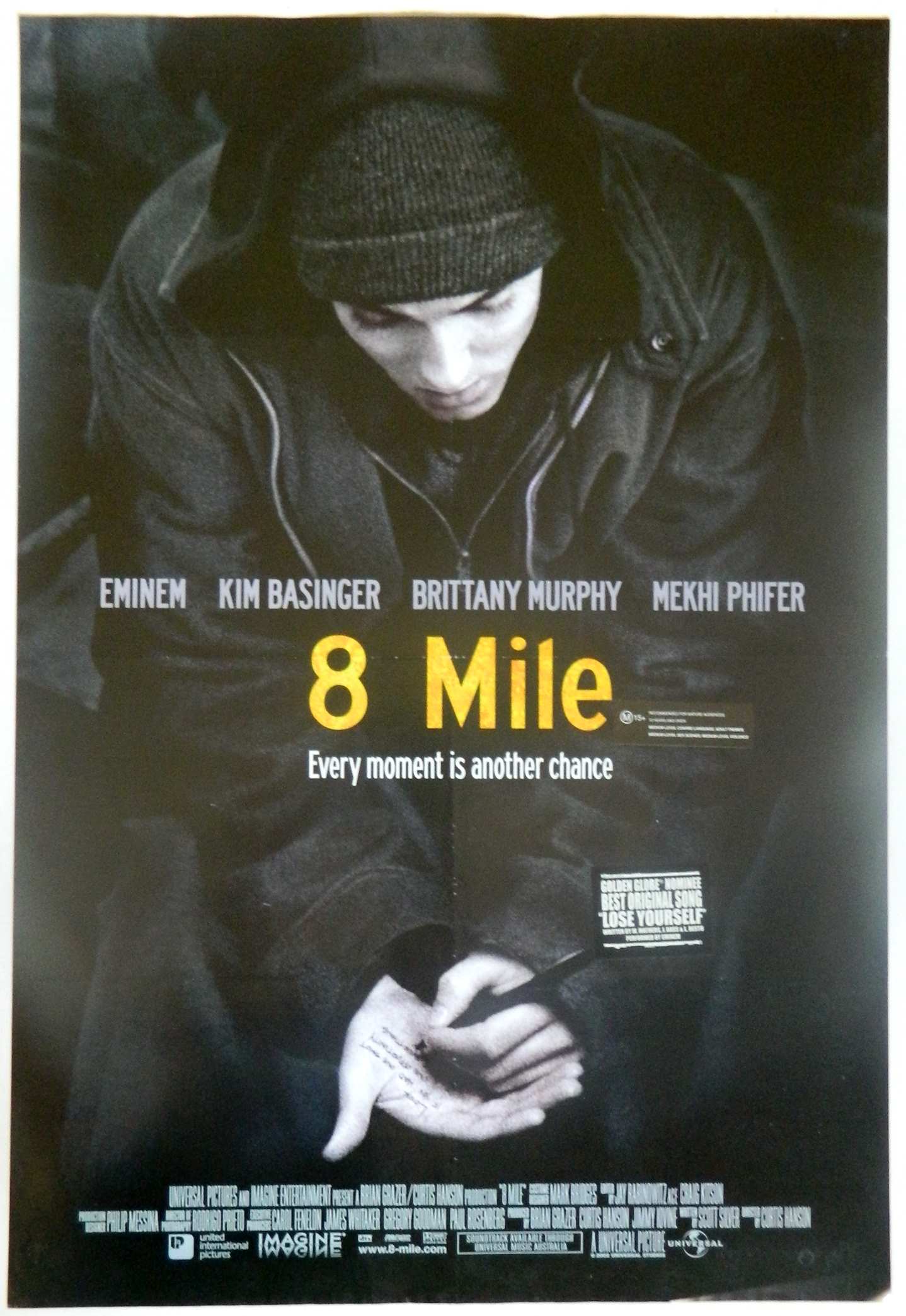 8 MILE (2002) — Original Australian one sheet movie poster.