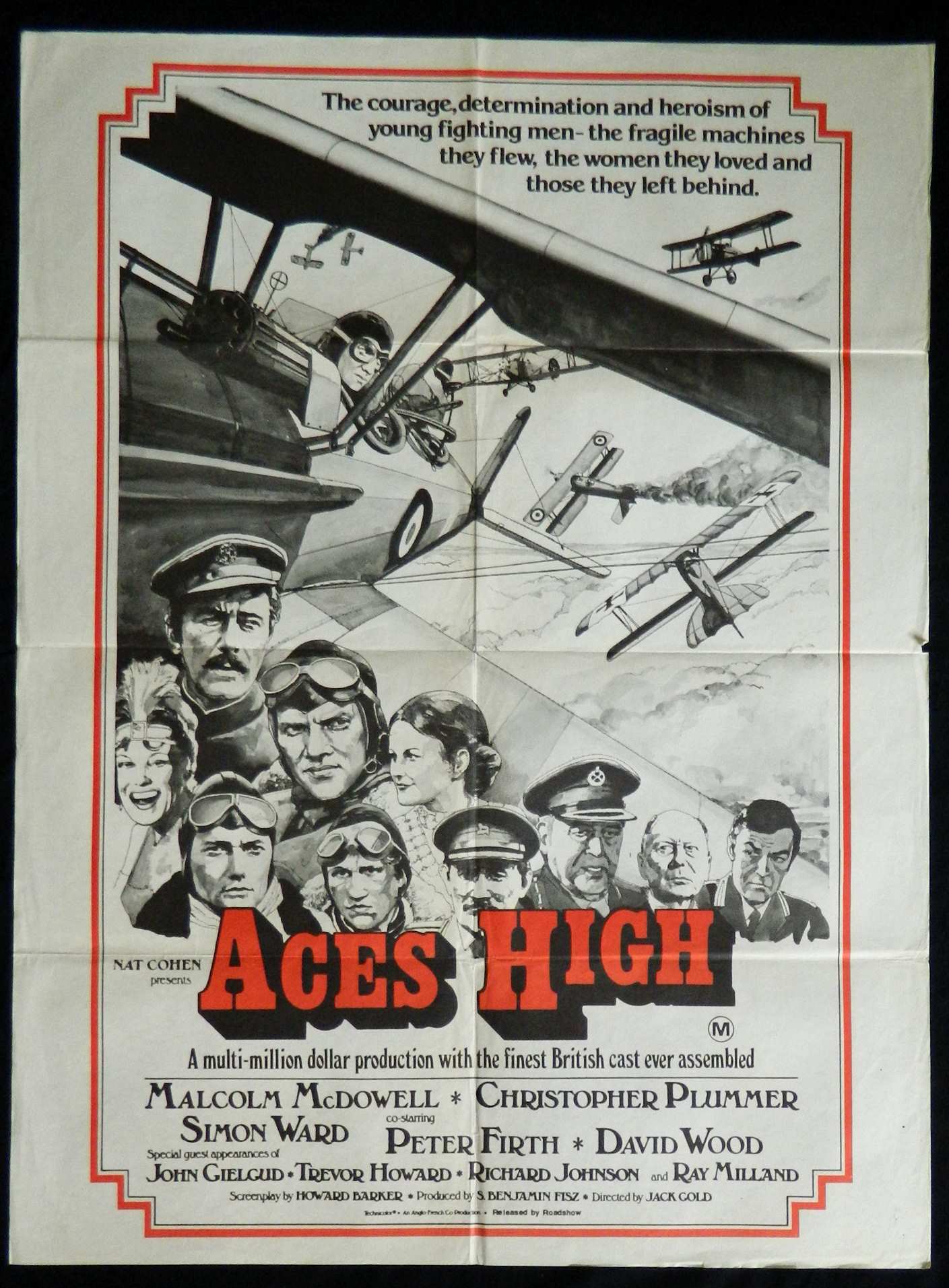 ACES HIGH (1976)— Original Australian one sheet movie poster.