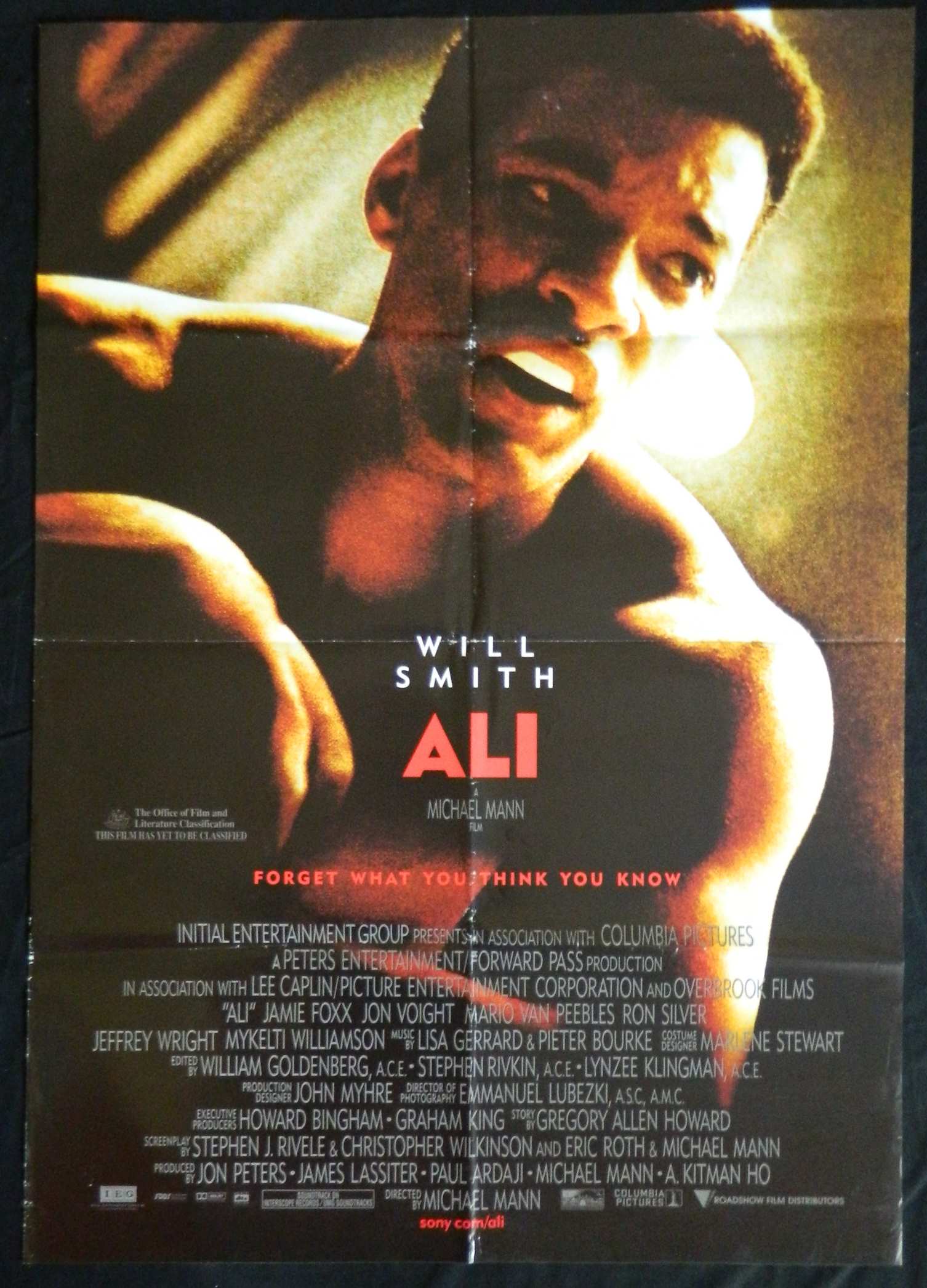 ALI (2001)— Original Australian one sheet movie poster.