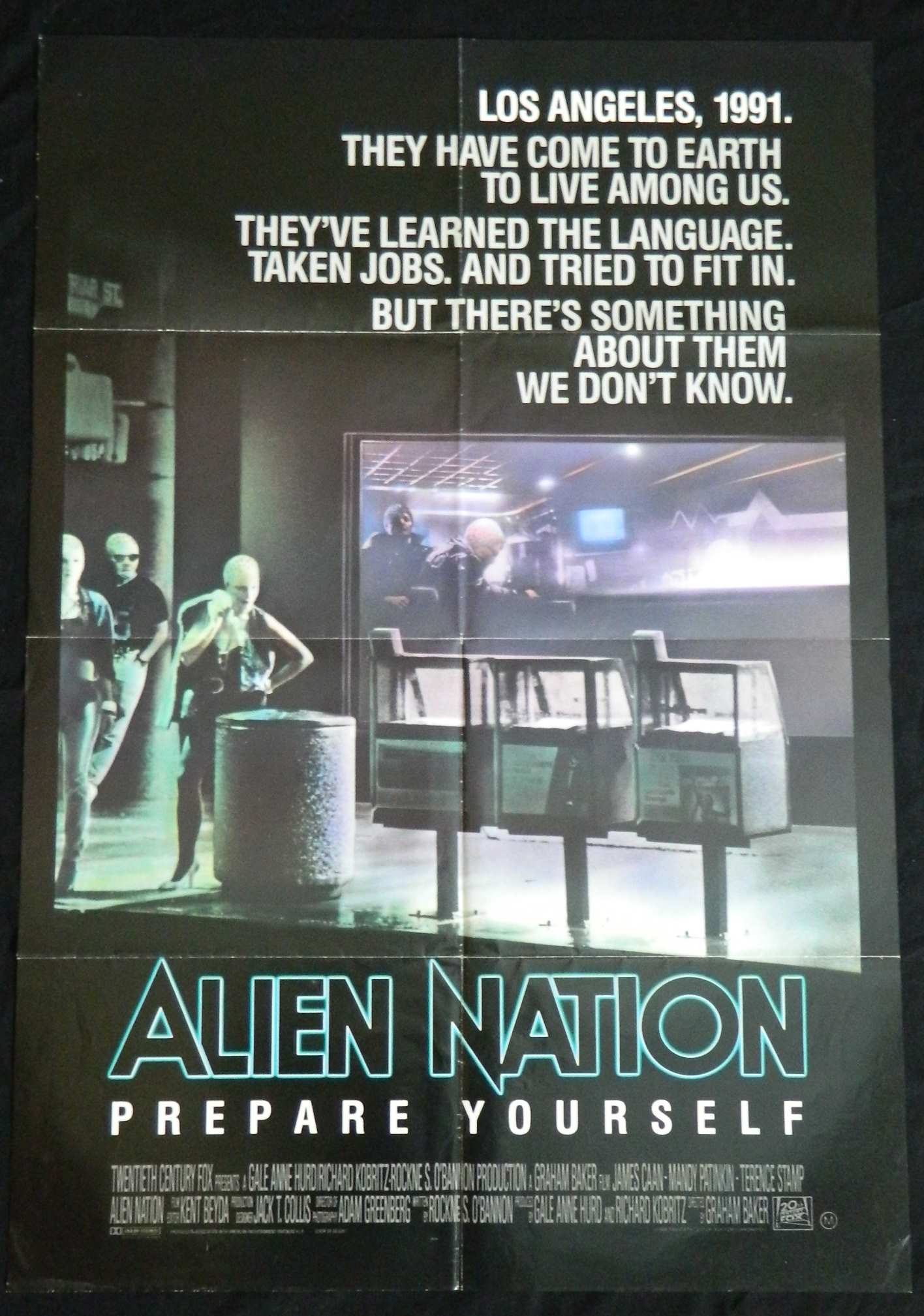 ALIEN NATION (1996)— Original Australian one sheet movie poster.
