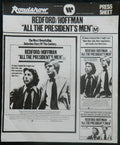 ALL THE PRESIDENTS MEN (1974)— Original Australian Press Sheet