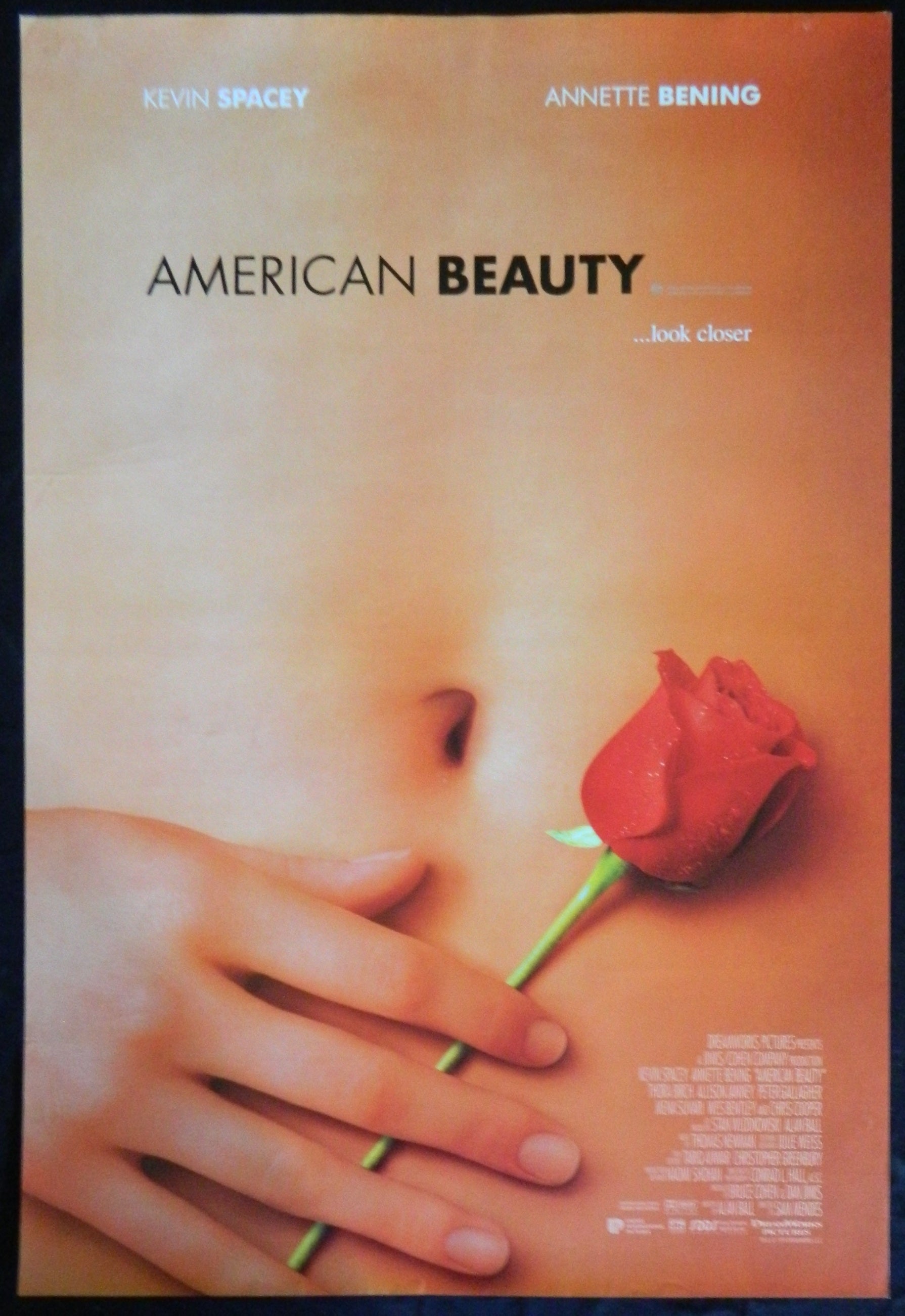 AMERICAN BEAUTY A (1999)— Original Australian one sheet movie poster.