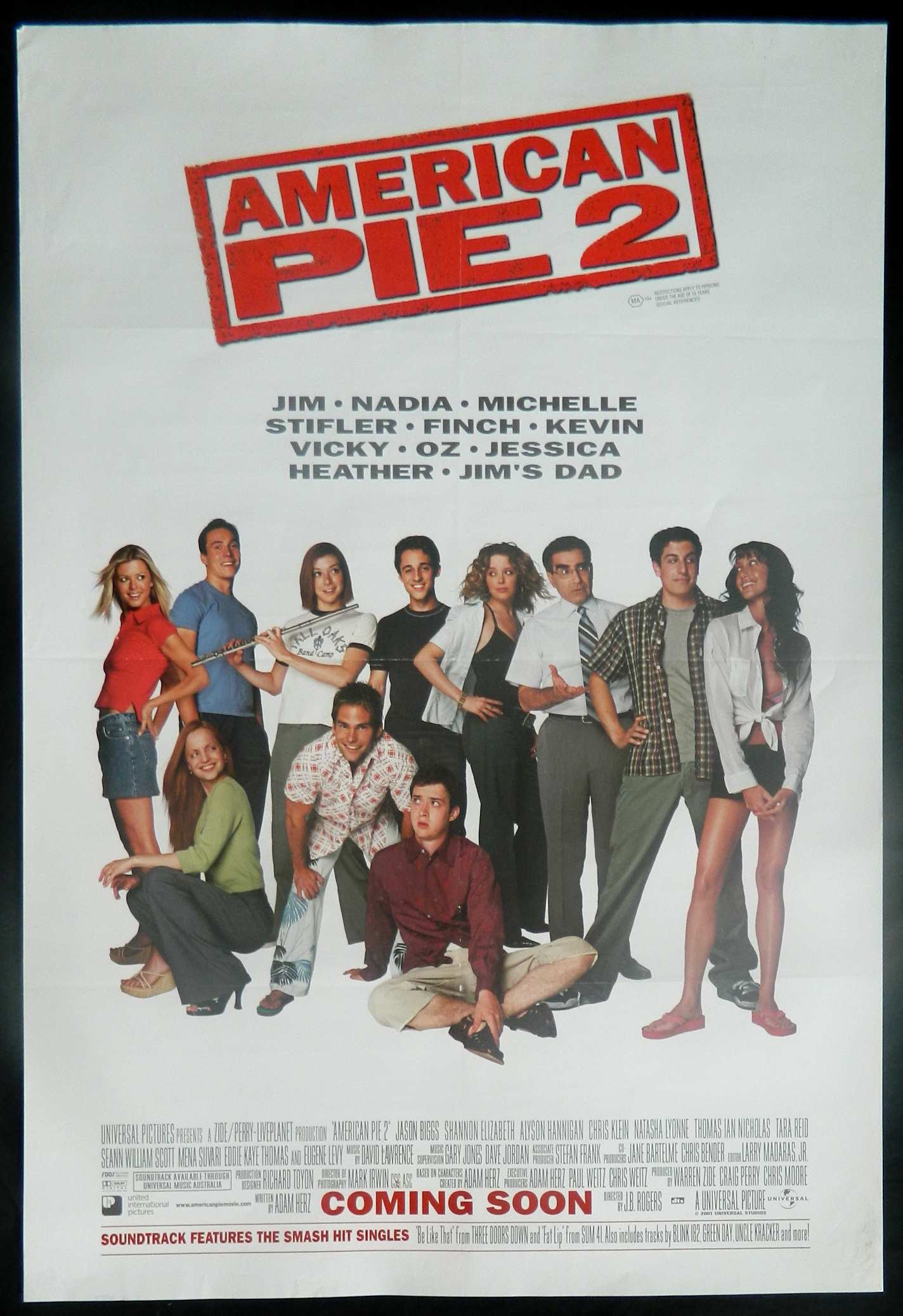 AMERICAN PIE 2 (2001)— Original Australian one sheet movie poster.