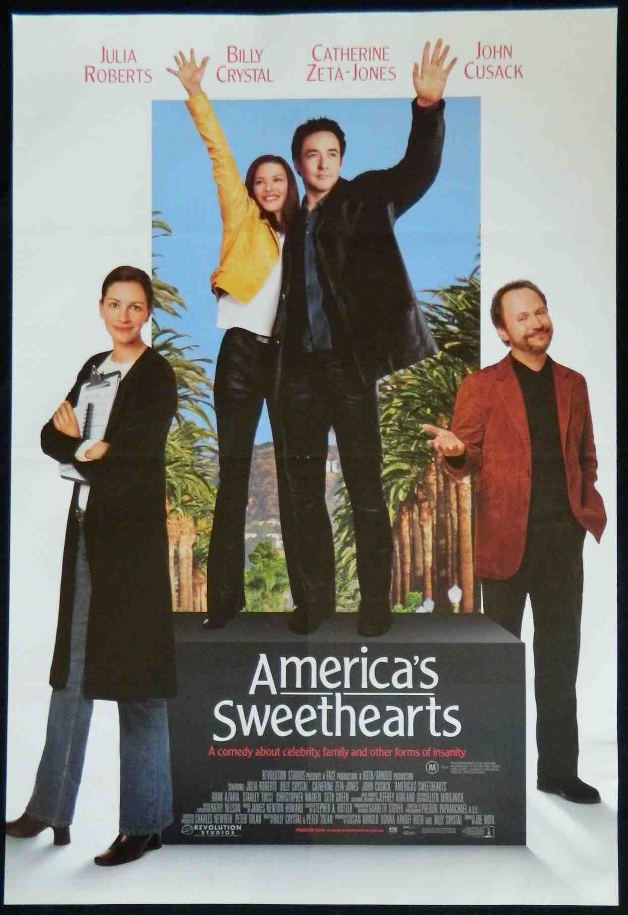 AMERICA'S SWEETHEARTS (2001)— Original Australian one sheet movie poster.