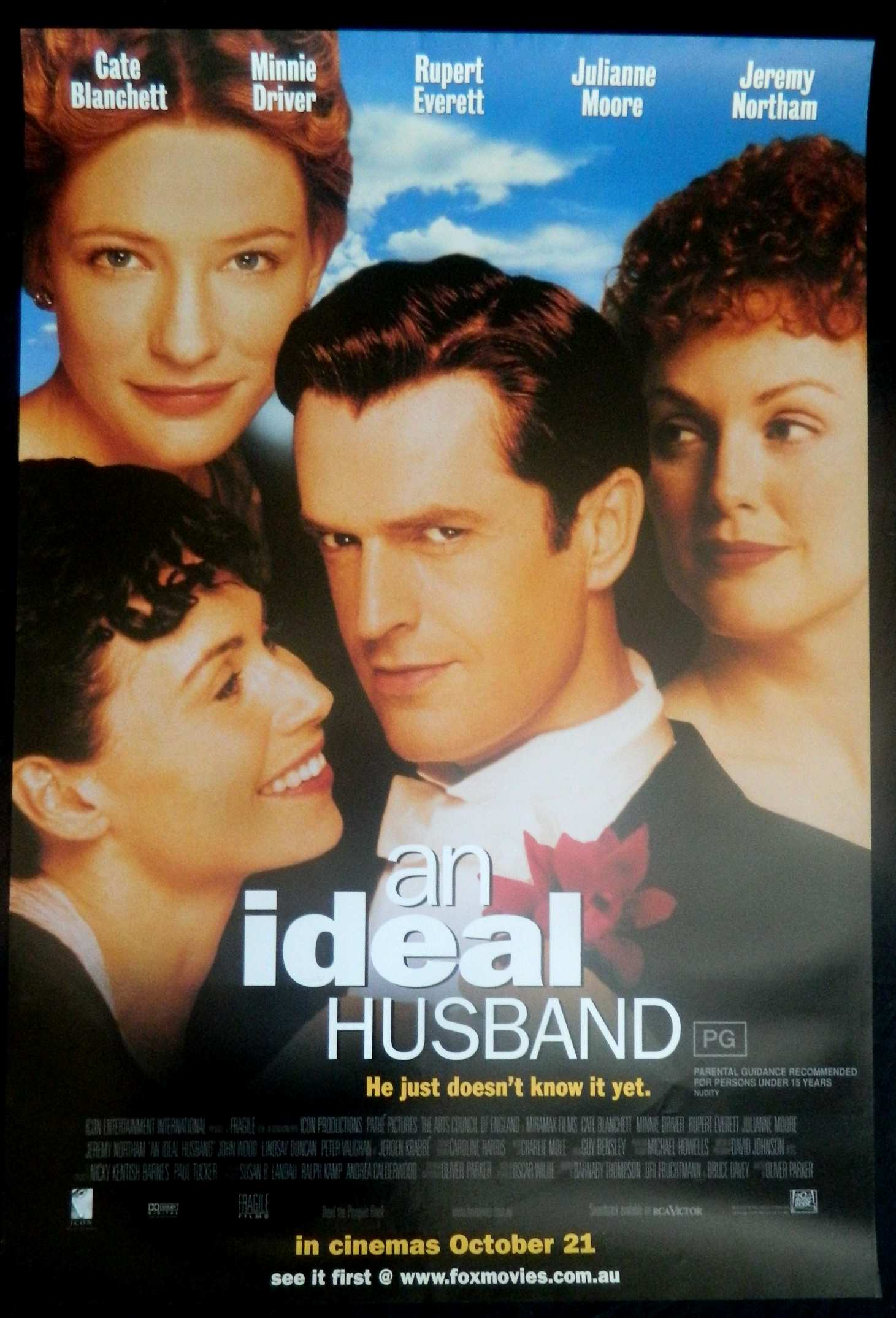 AN IDEAL HUSBAND (1999)— Original Australian one sheet movie poster.