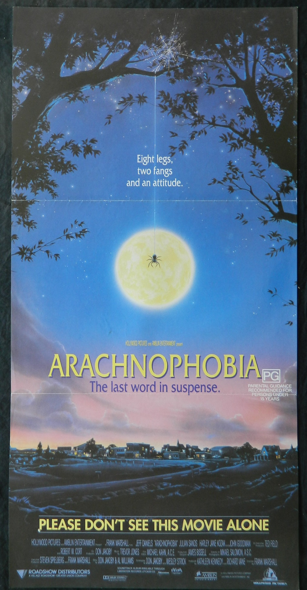 ARACHNOPHOBIA (1990) — Original Australian daybill movie poster