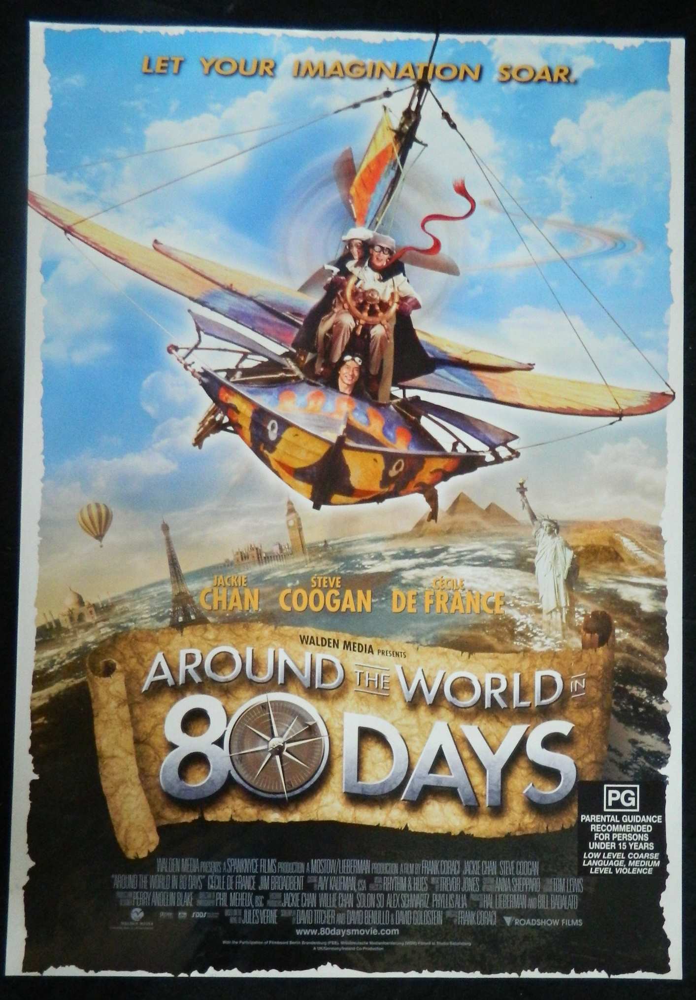 AROUND THE WORLD IN 80 DAYS (2004)— Original Australian one sheet movie poster.