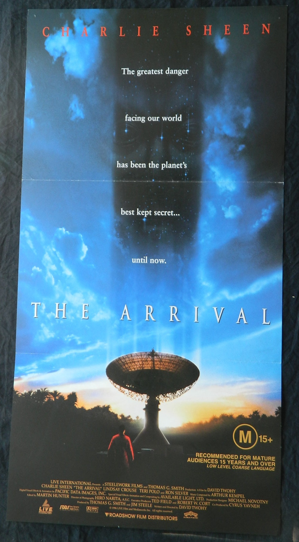 THE ARRIVAL (1996)— Original Australian daybill movie poster.