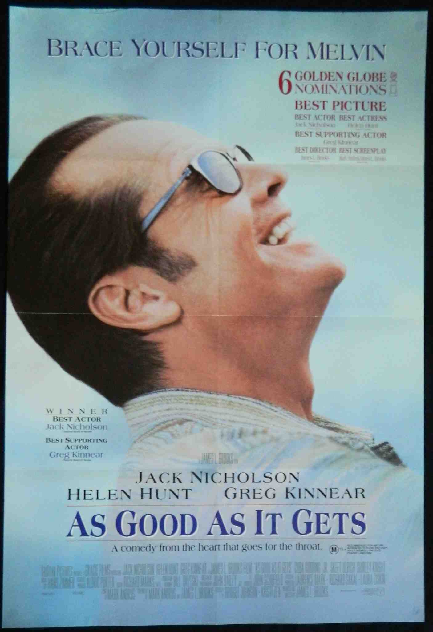AS GOOD AS IT GETS (1997)— Original Australian one sheet movie poster.
