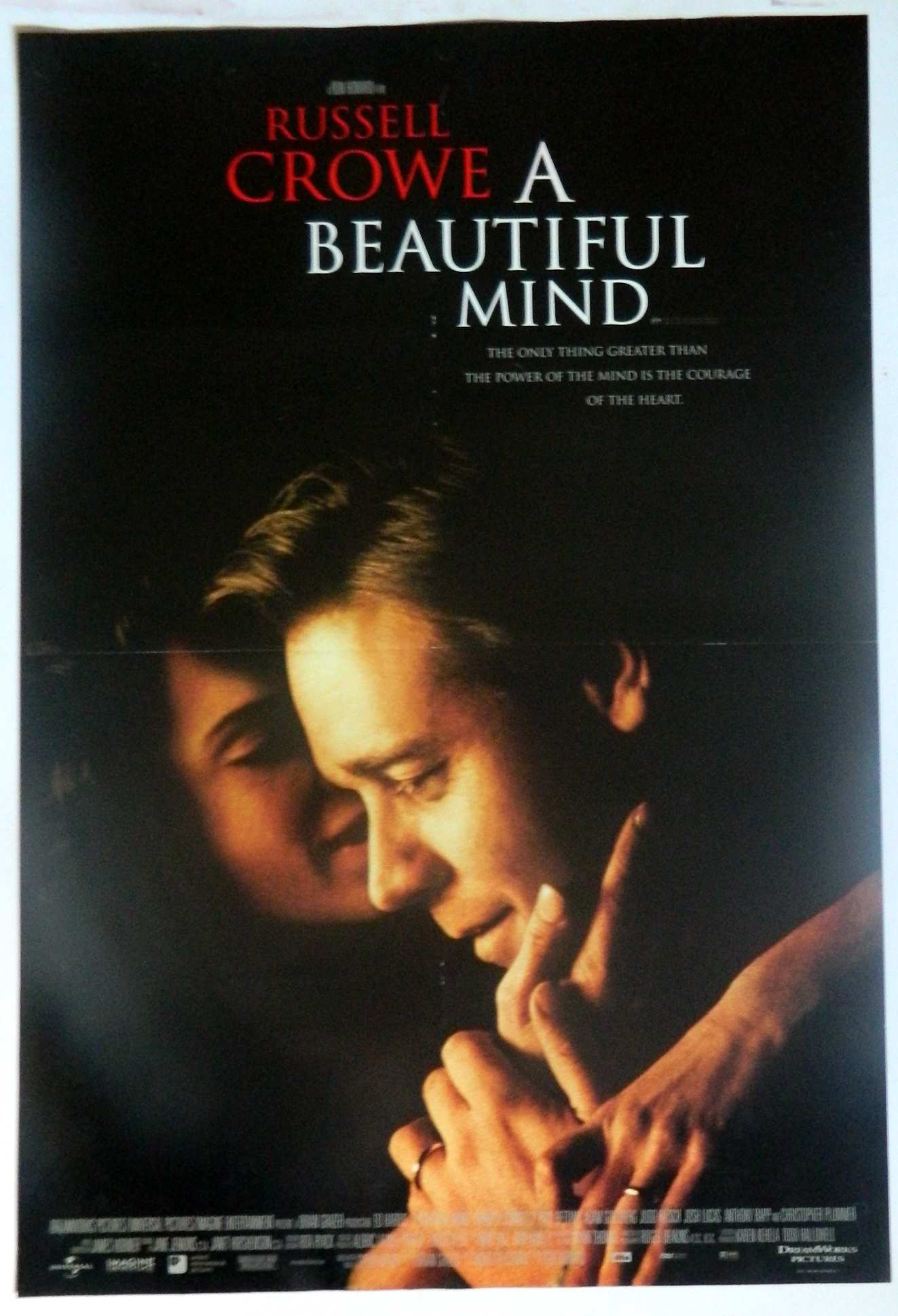 A BEAUTIFUL MIND (2001)— Original Australian one sheet movie poster.