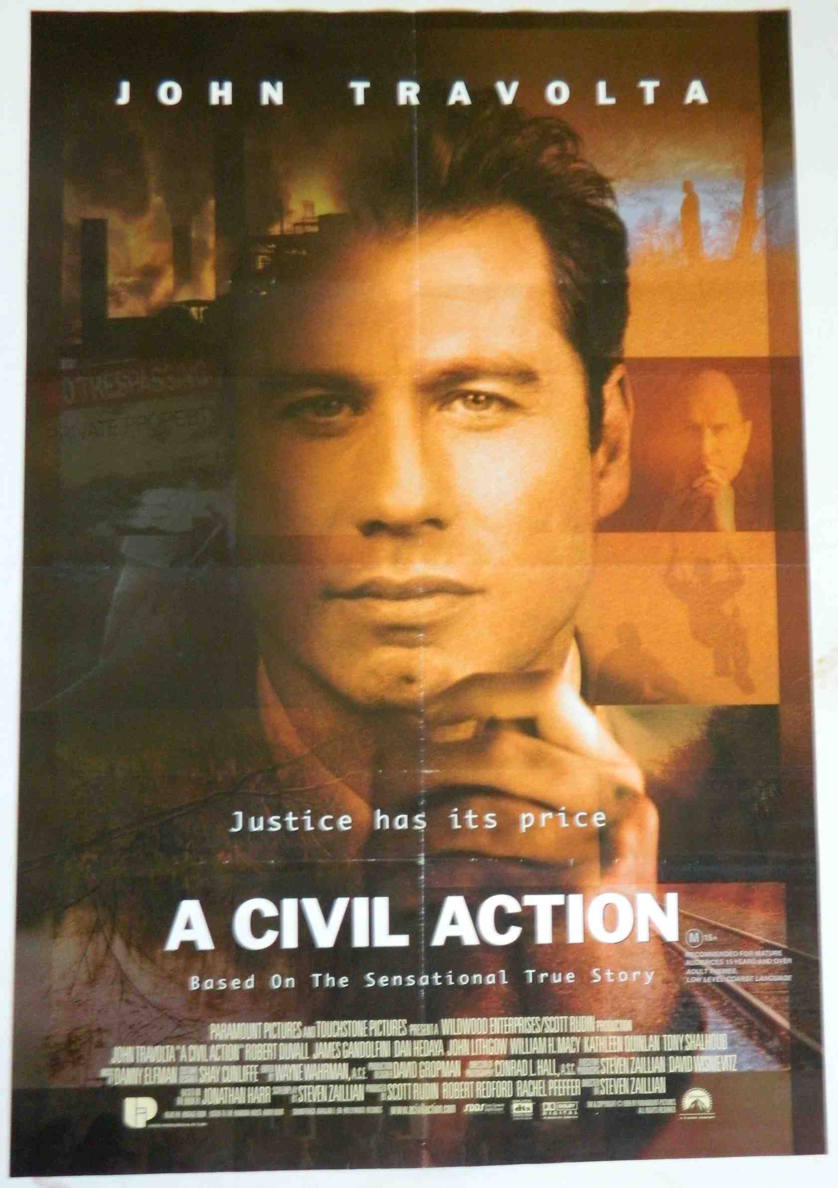 A CIVIL ACTION (1998)— Original Australian one sheet movie poster.