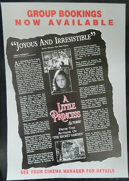 A LITTLE PRINCESS (1995)— Original Australian one sheet movie poster.