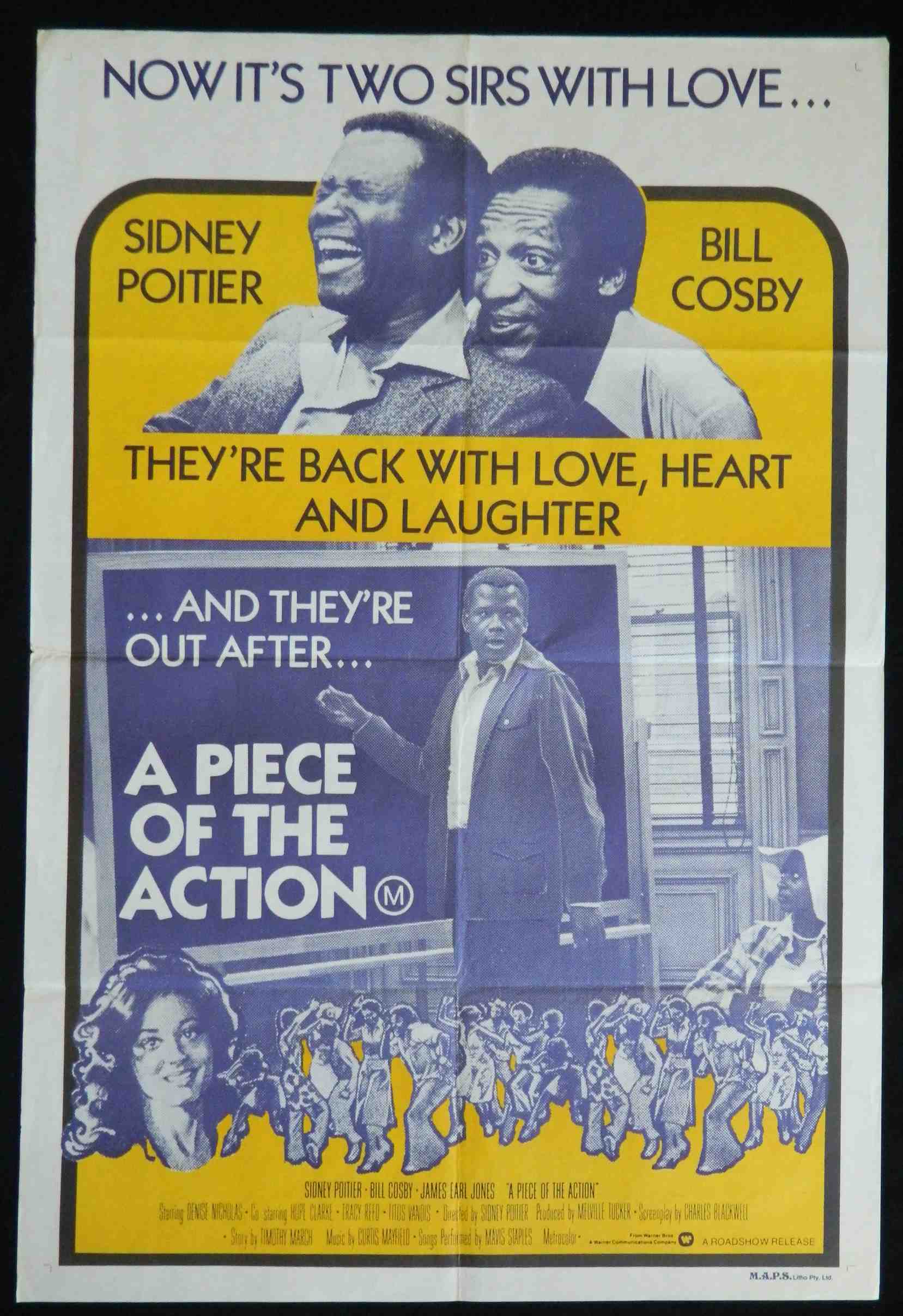 A PIECE OF THE ACTION (1977)— Original Australian one sheet movie poster. (Copy)