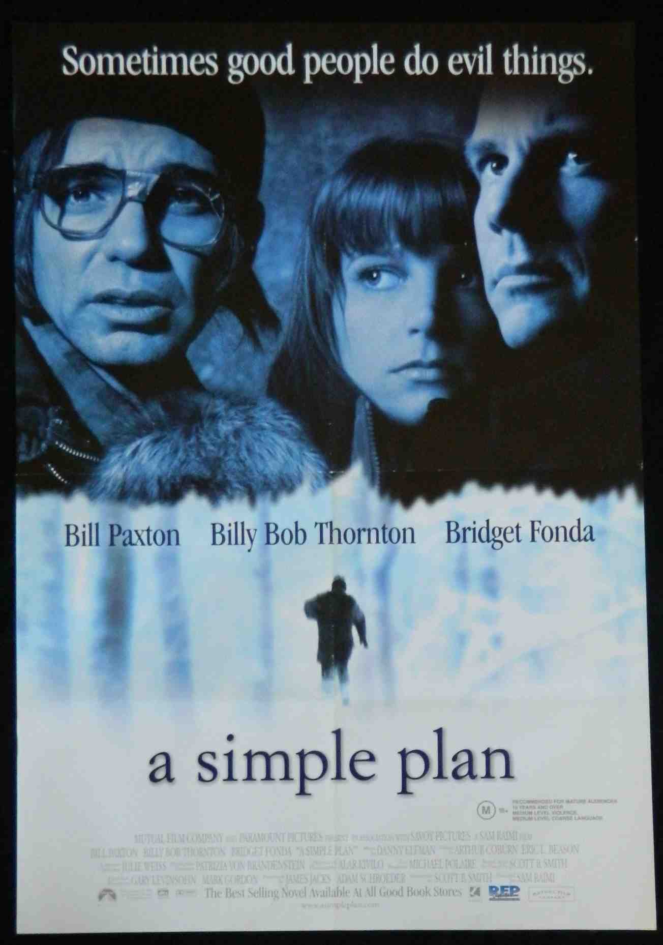 A SIMPLE PLAN (1998)— Original Australian one sheet movie poster.