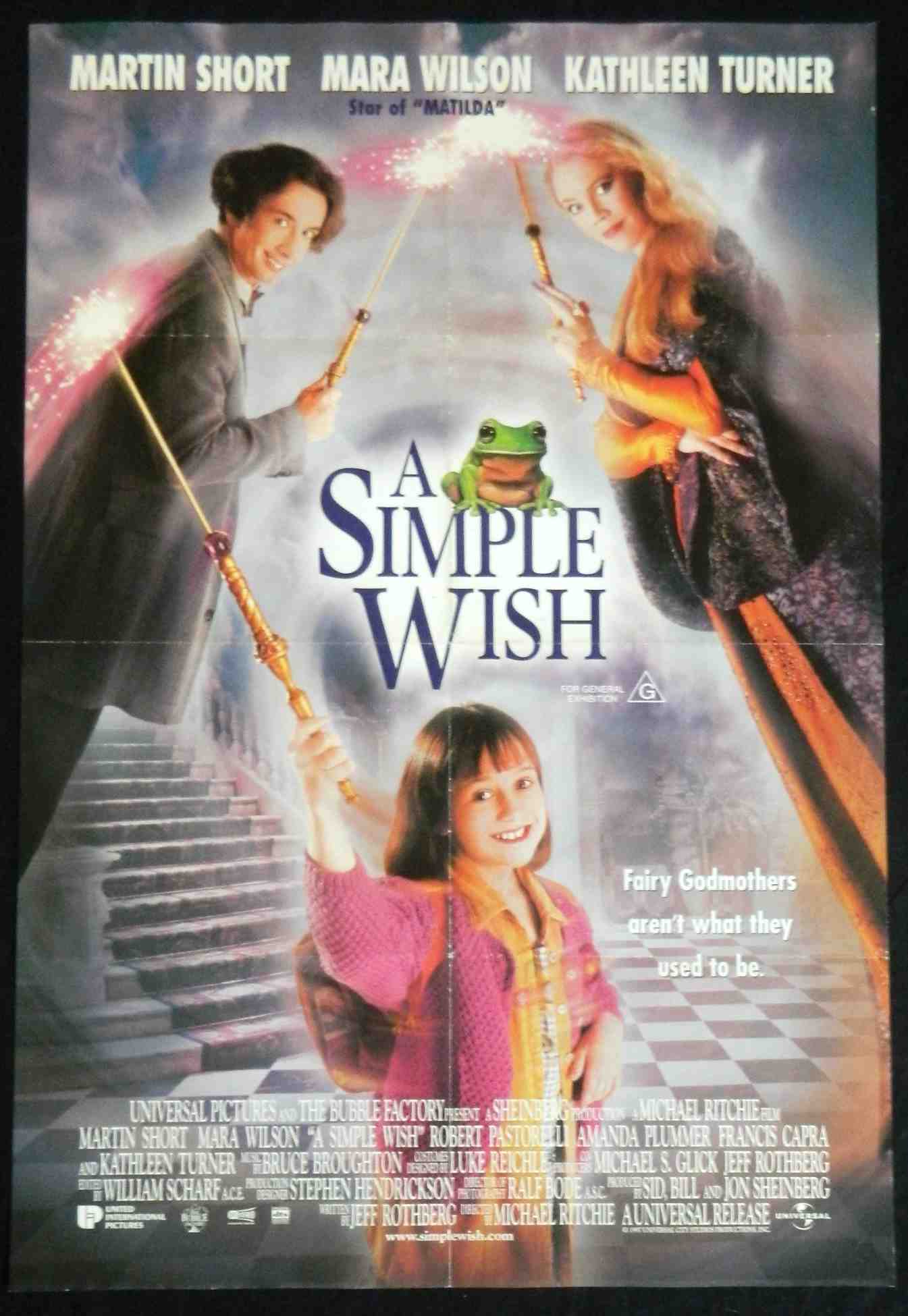 A SIMPLE WISH (1997)— Original Australian one sheet movie poster.