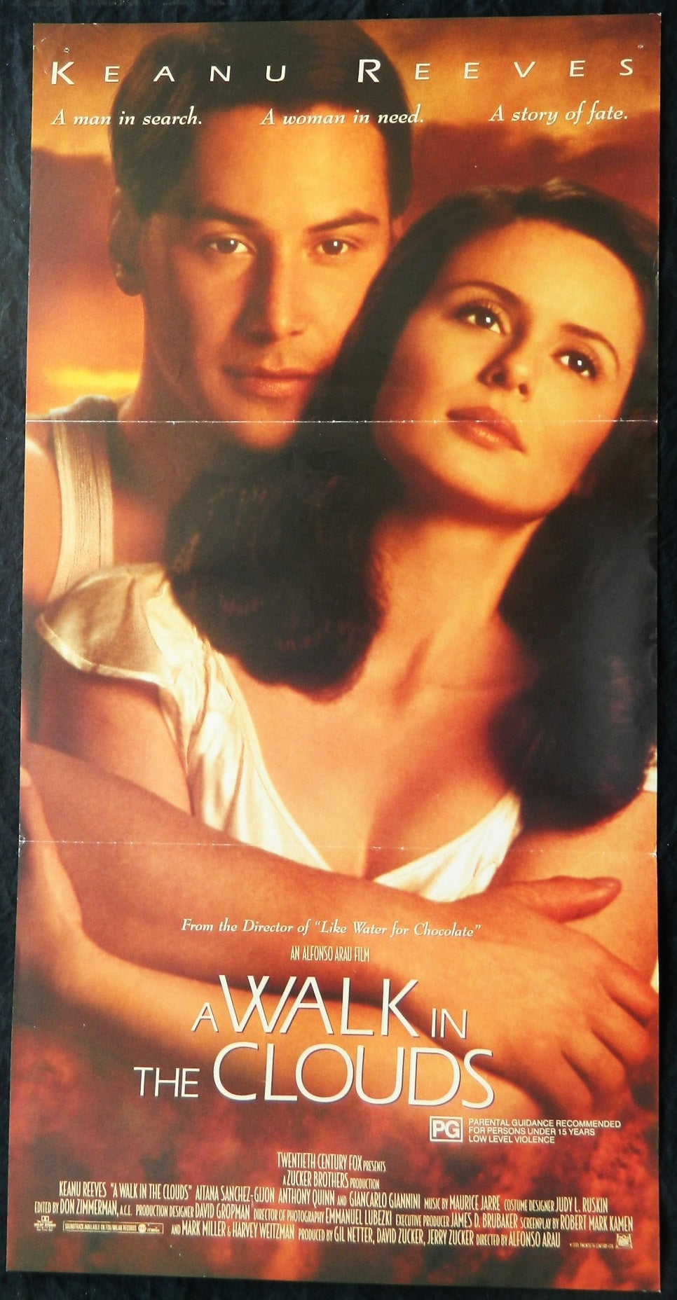 A WALK IN THE CLOUDS (1995) — Original Australian daybill movie poster