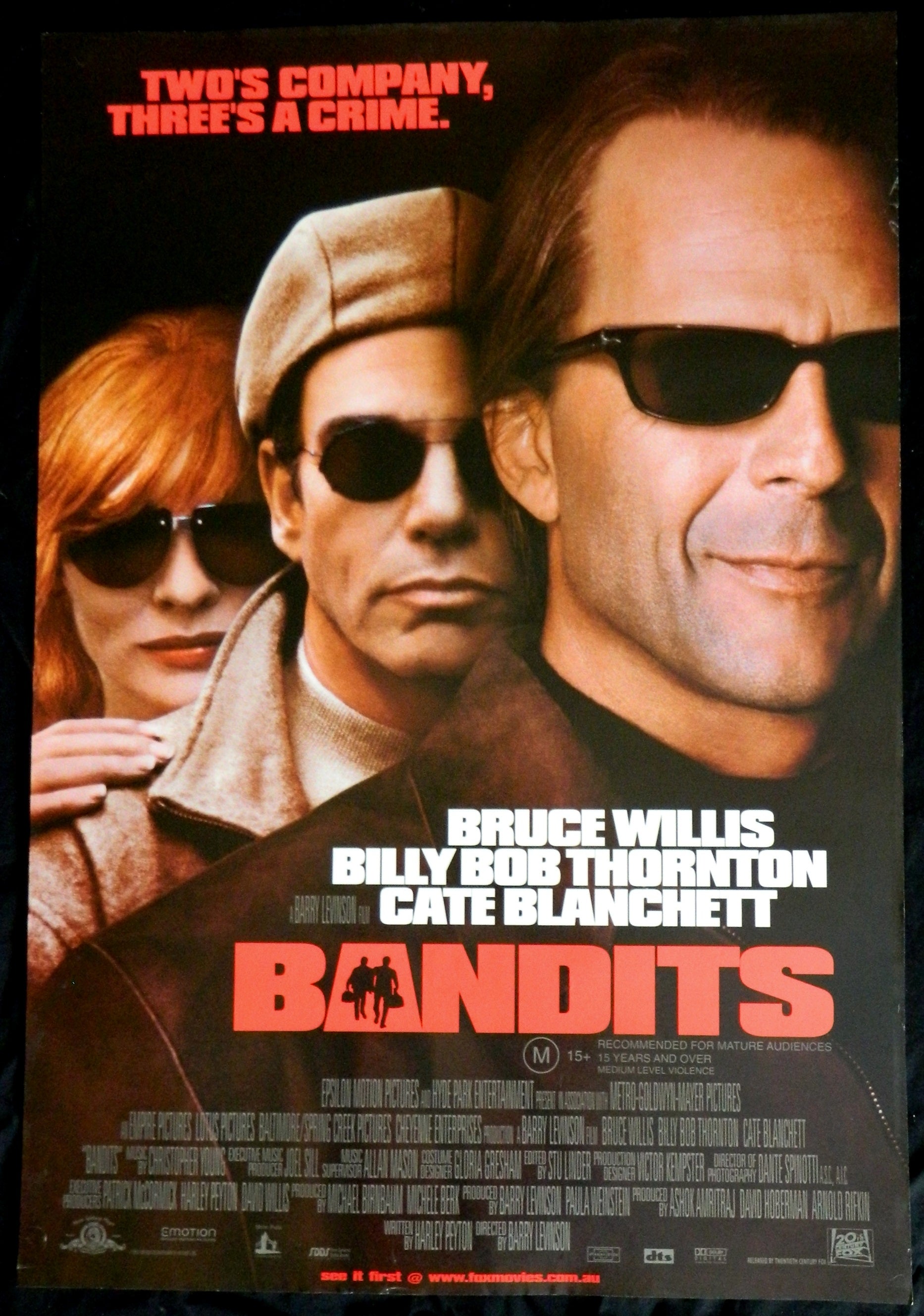 BANDITS  (2001)— Original Australian one sheet movie poster.