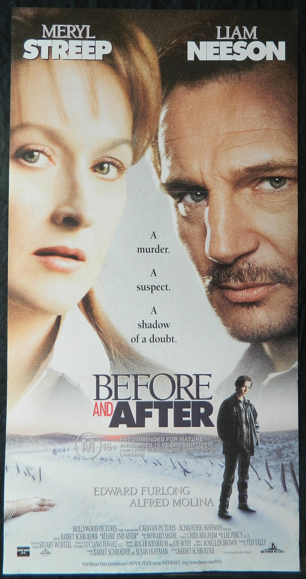 BEFORE AND AFTER (1996)— Original Australian daybill movie poster.