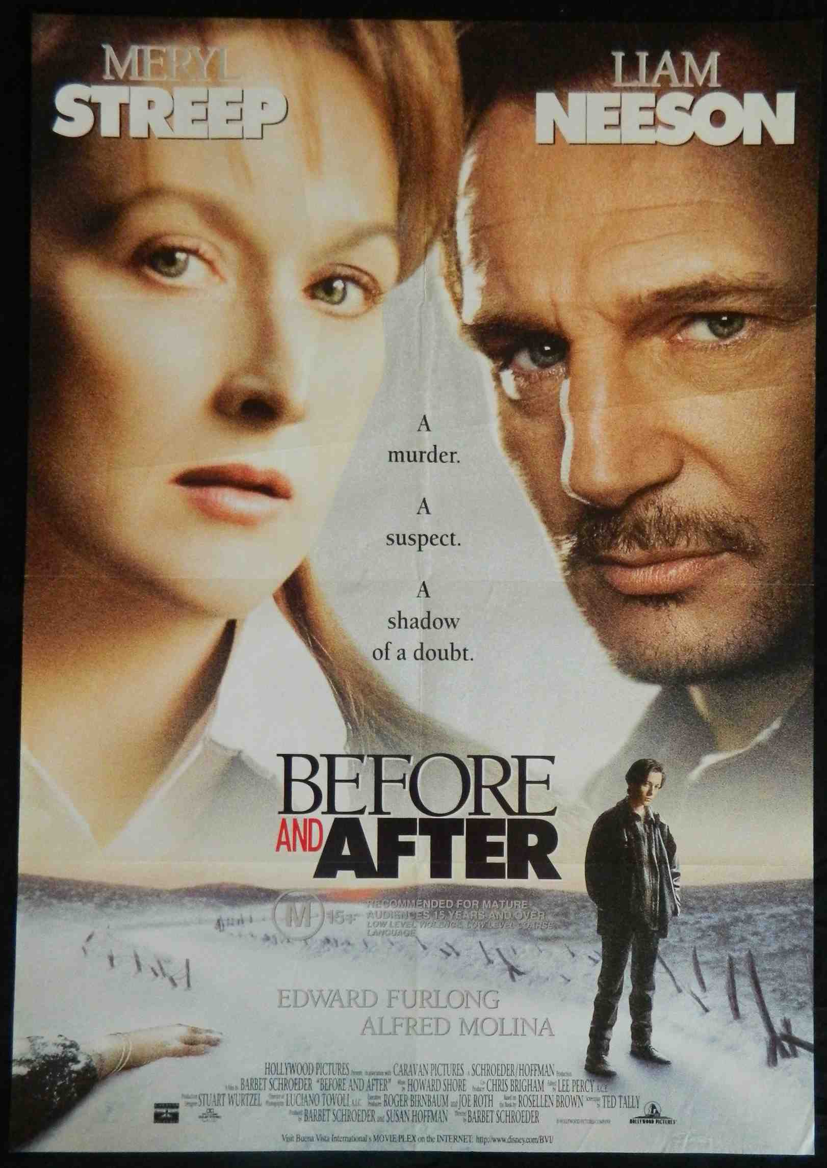 BEFORE AND AFTER  (1996)— Original Australian one sheet movie poster.