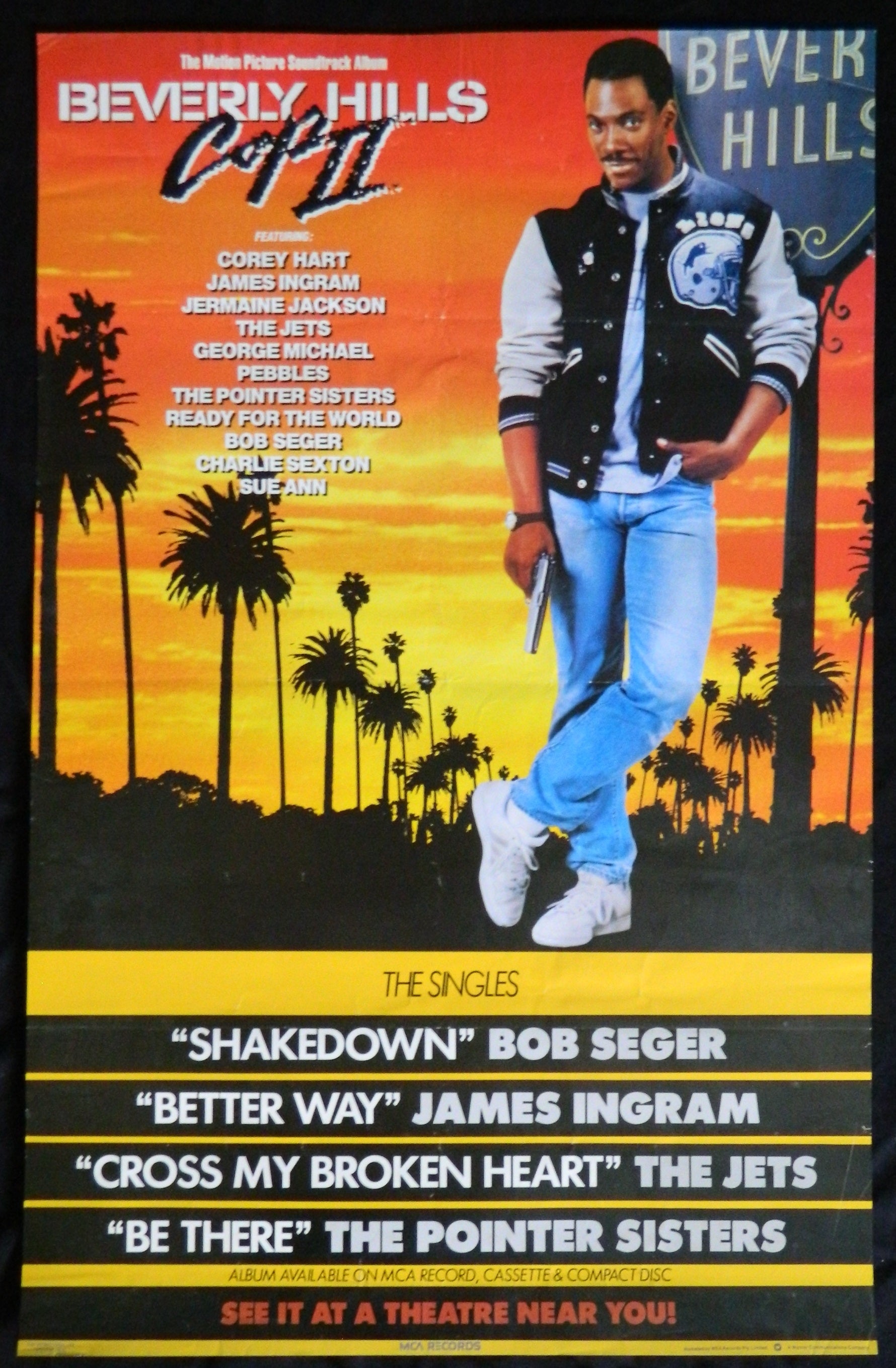 BEVERLY HILLS COP 2 (1998)— Original Australian one sheet movie poster.