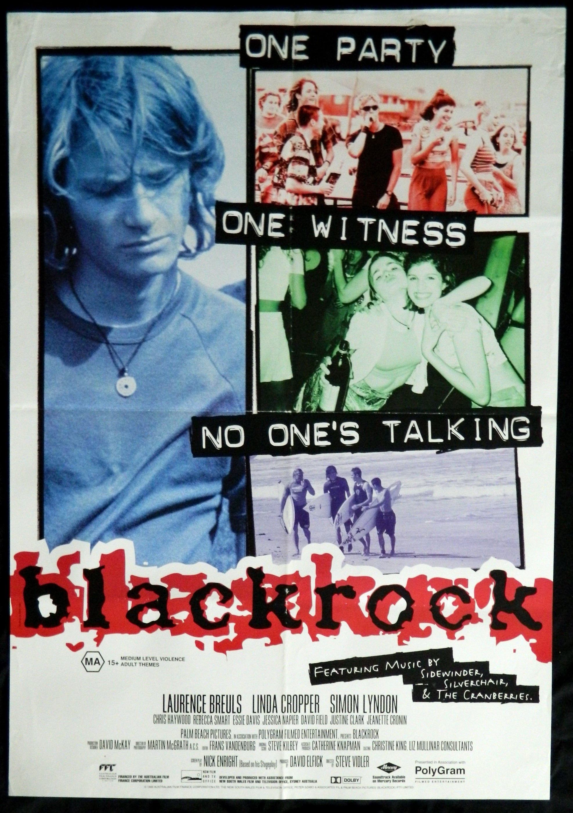 BLACK ROCK (1997)— Original Australian one sheet movie poster.