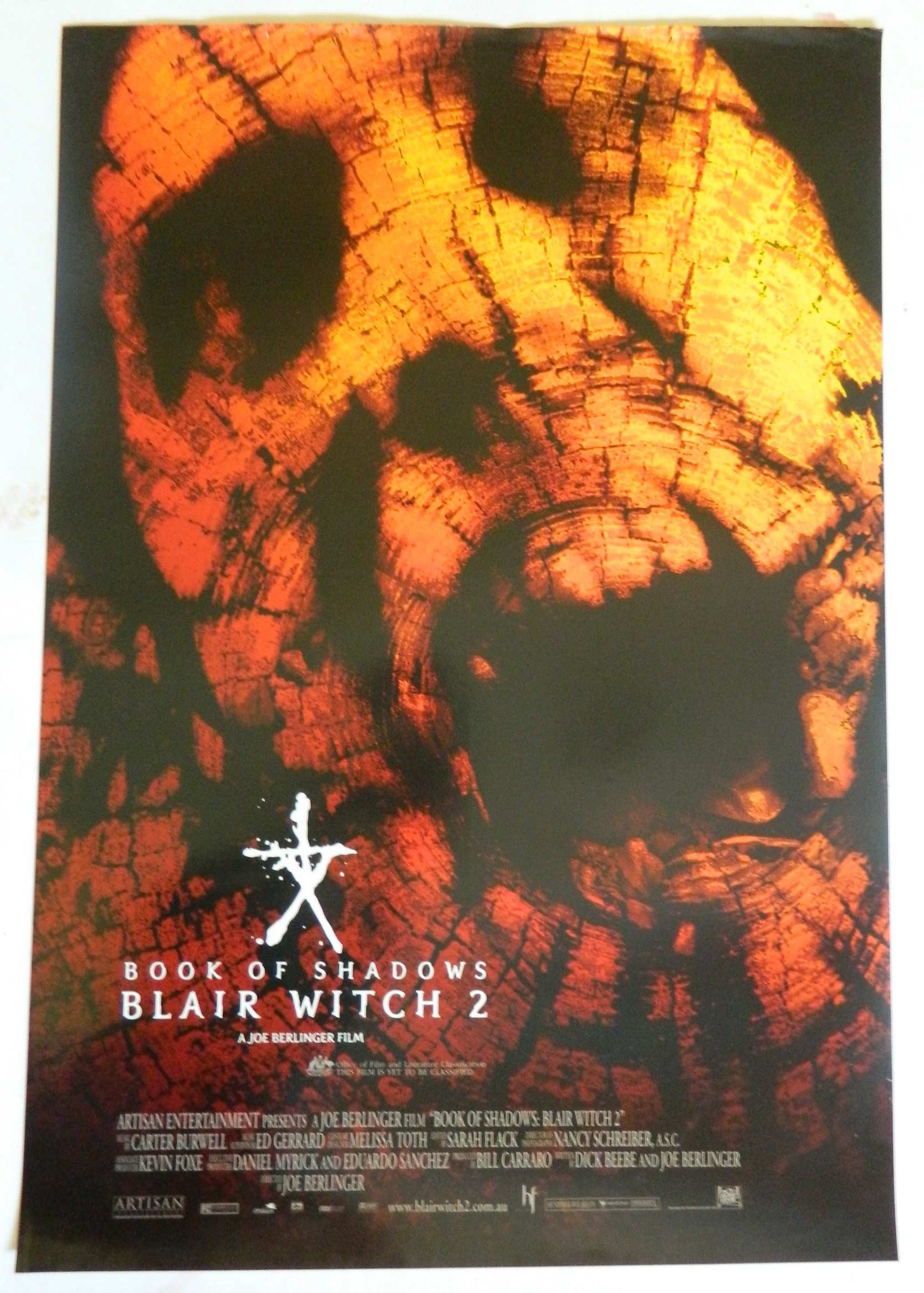BOOK OF SHADOWS BLAIR WITCH 2 (2000)— Original Australian one sheet movie poster.