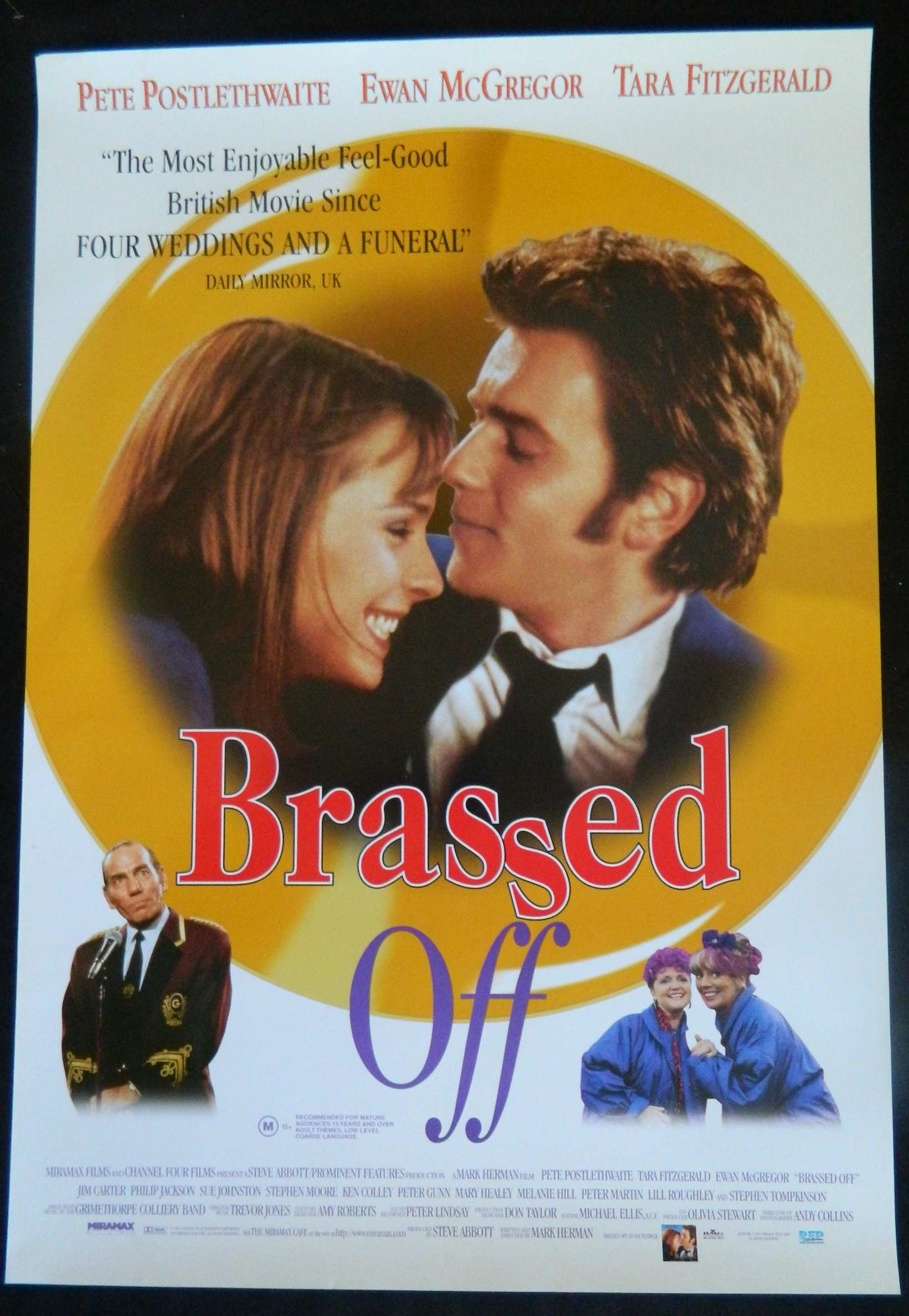 BRASSED OFF (1996)— Original Australian one sheet movie poster.