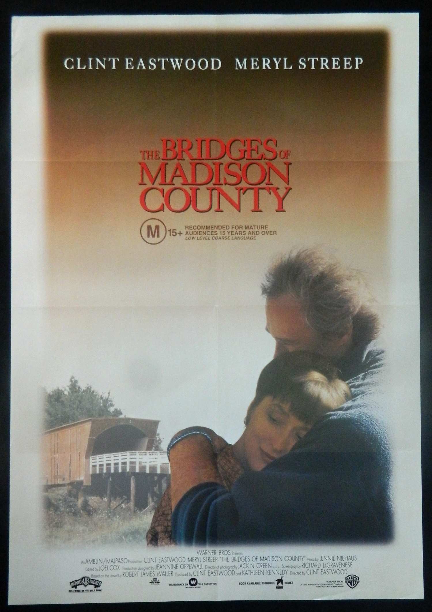 BRIDGES OF MADISON COUNTY (1995)— Original Australian one sheet movie poster.