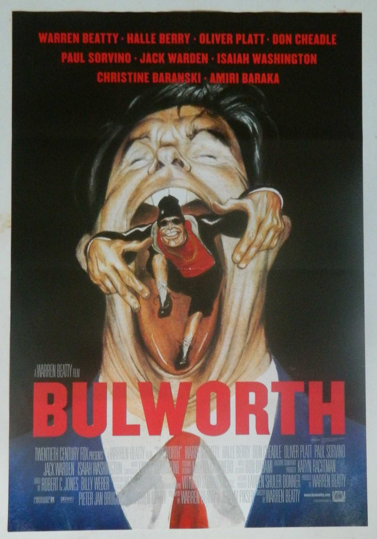 BULLWORTH (1998)— Original Australian one sheet movie poster.