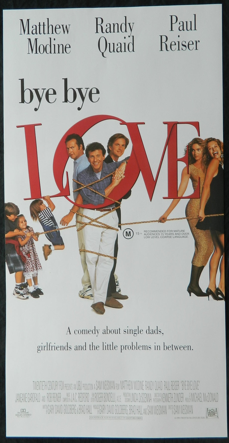 BYE BYE LOVE (1995) — Original Australian daybill movie poster