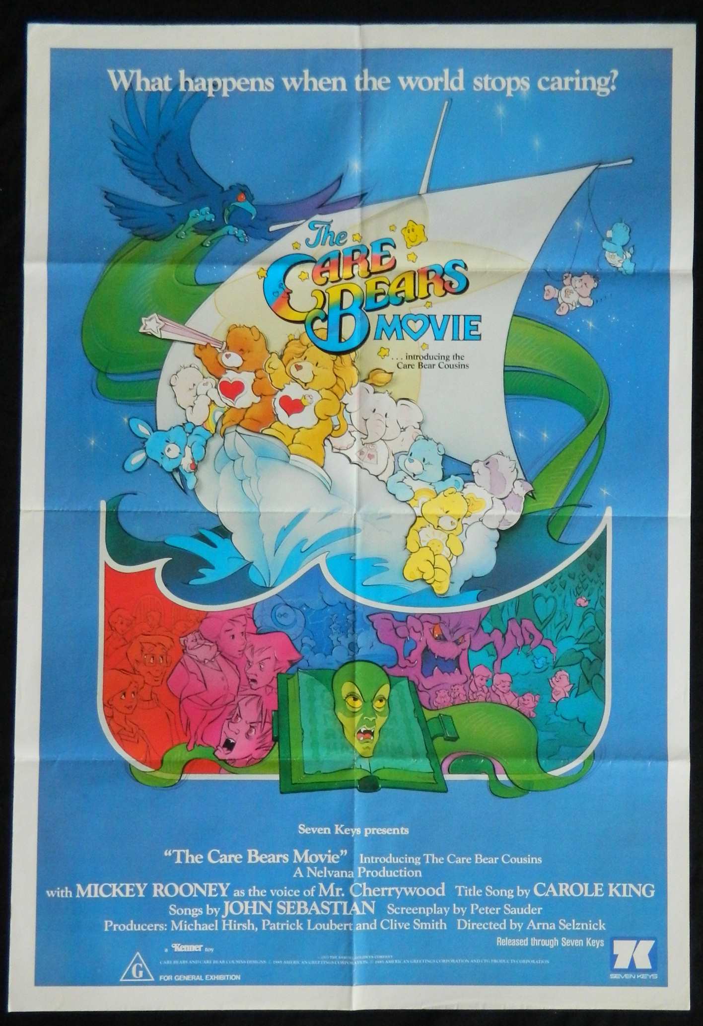 CARE BEARS MOVIE (1985)— Original Australian one sheet movie poster.