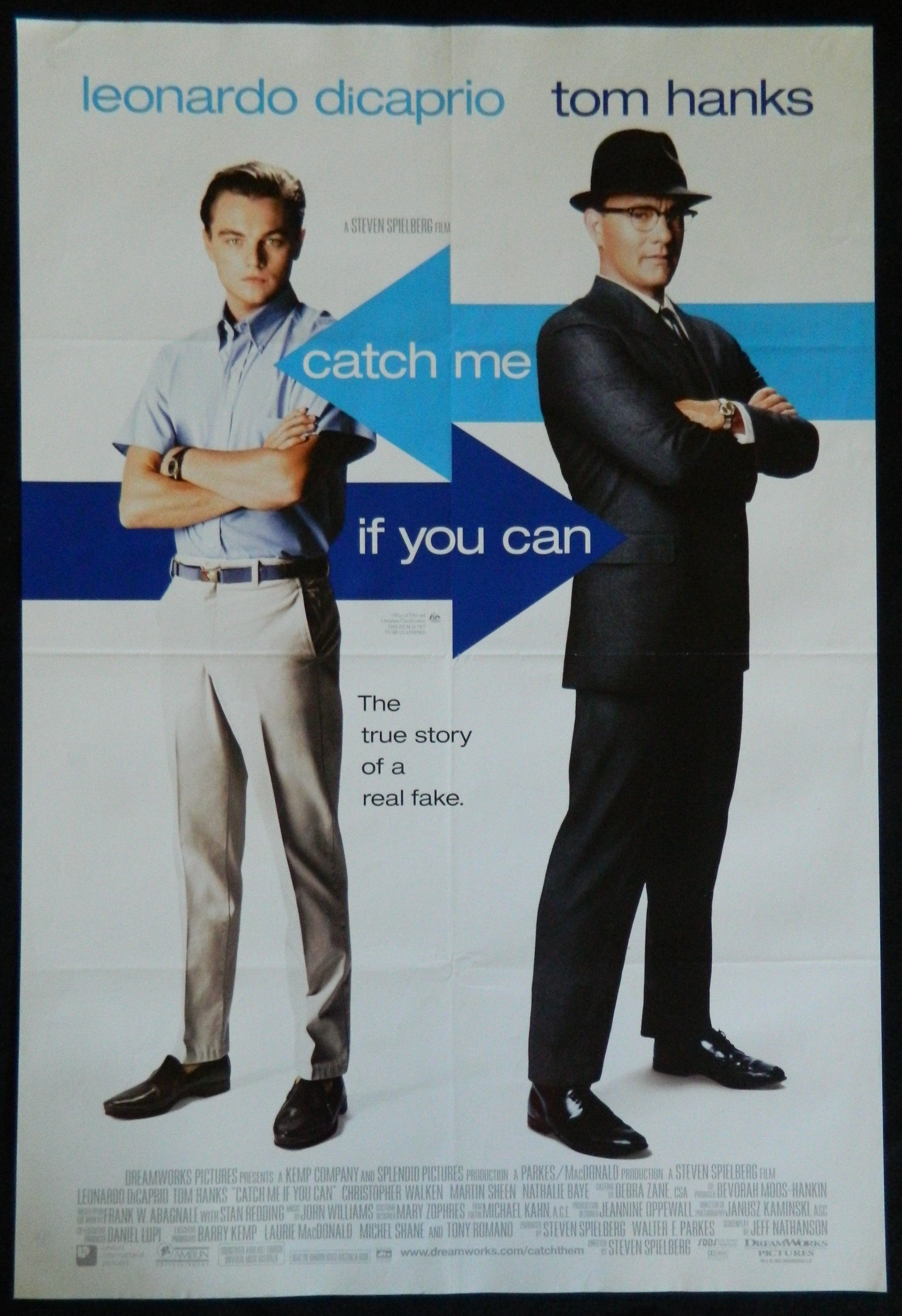 CATCH ME IF YOU CAN (2002)— Original Australian one sheet movie poster