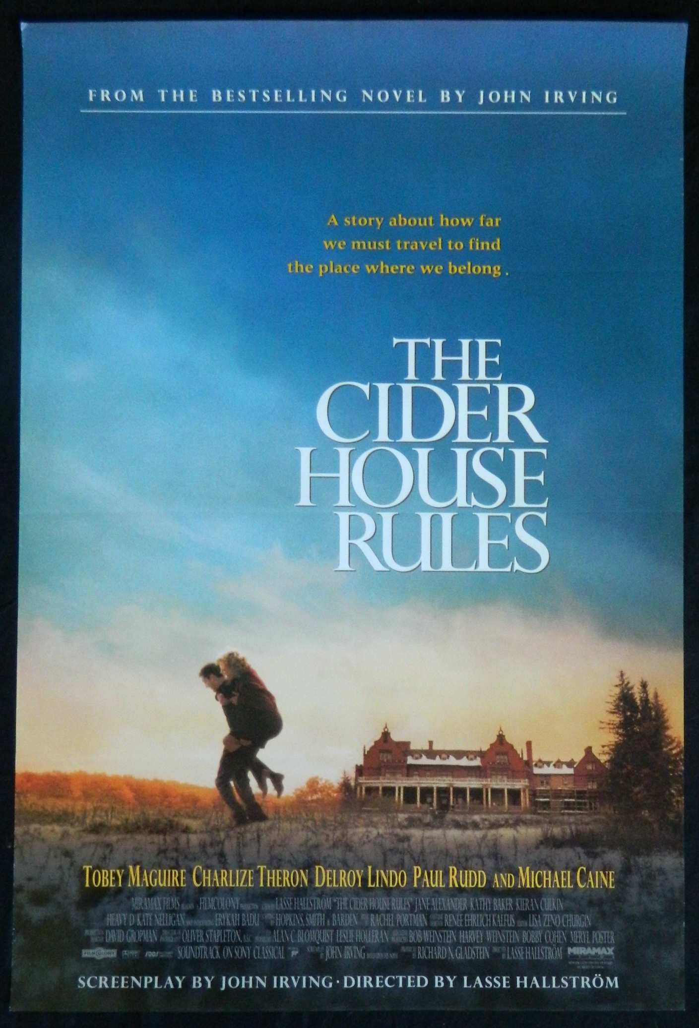 CIDER HOUSE RULES (1999)— Original Australian one sheet movie poster.