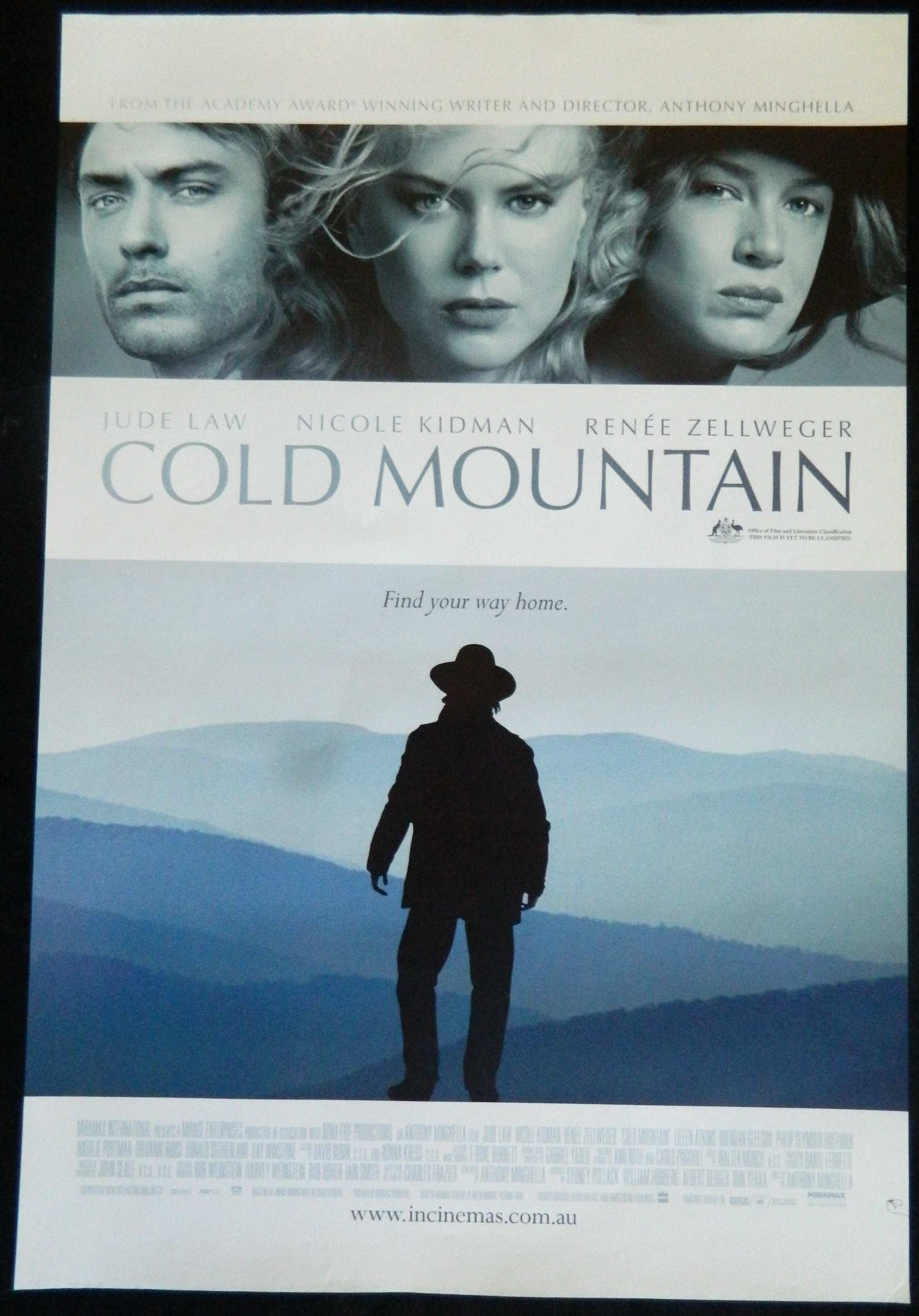 COLD MOUNTAIN (2003)— Original Australian one sheet movie poster.