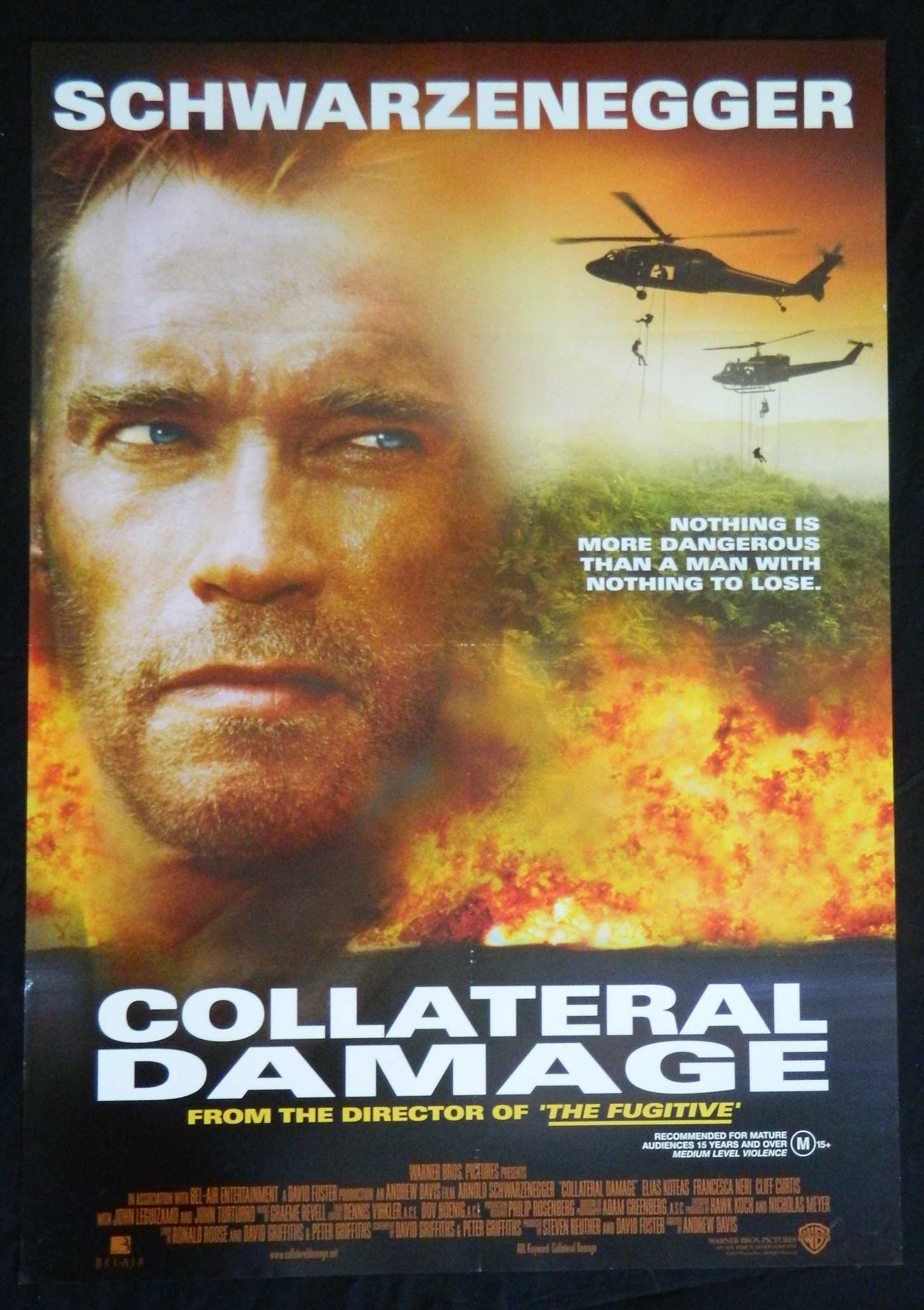COLLATERAL DAMAGE  (2001)— Original Australian one sheet movie poster