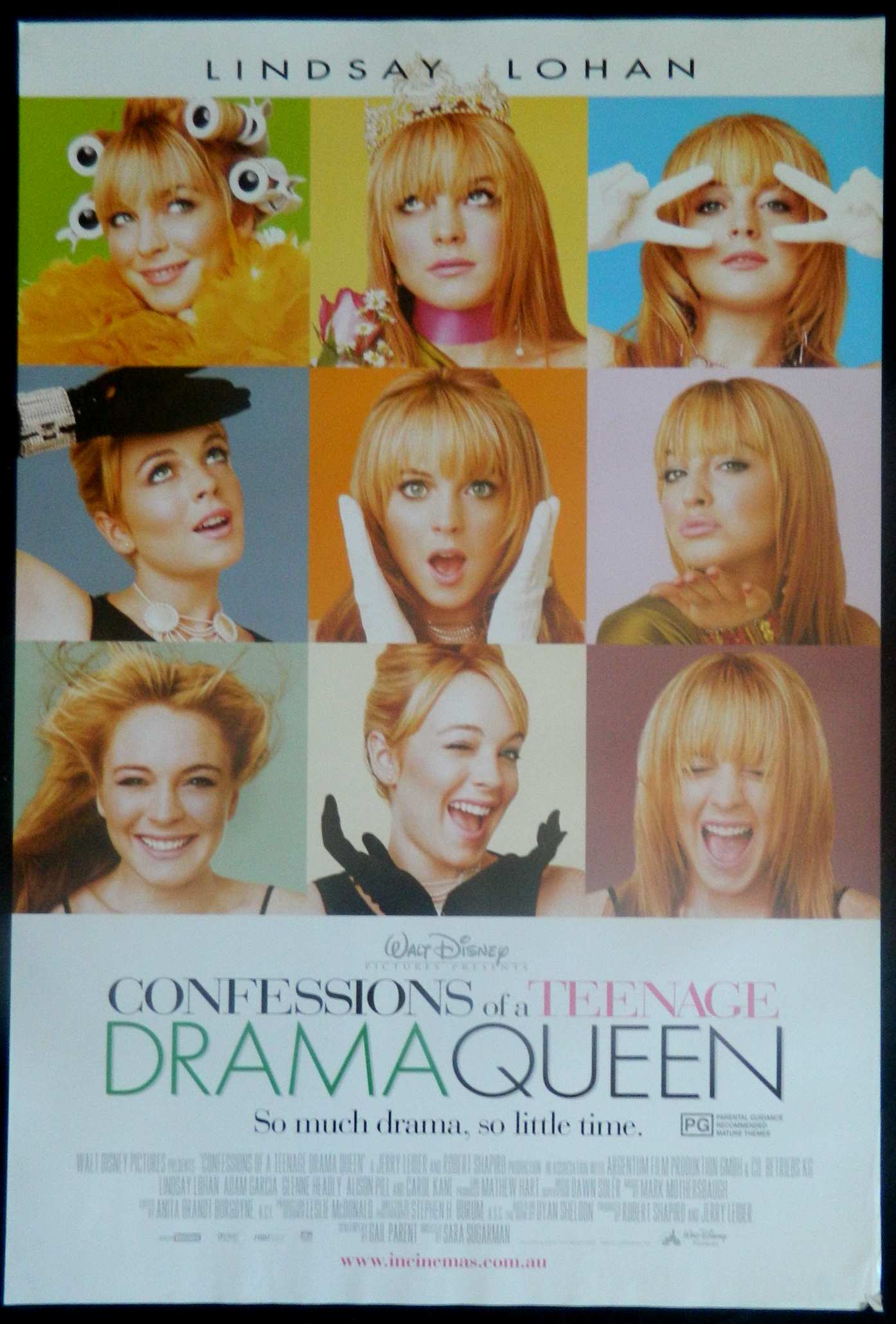 CONFESSIONS OF TEENAGE DRAMA QUEEN (2004)— Original Australian one sheet movie poster.