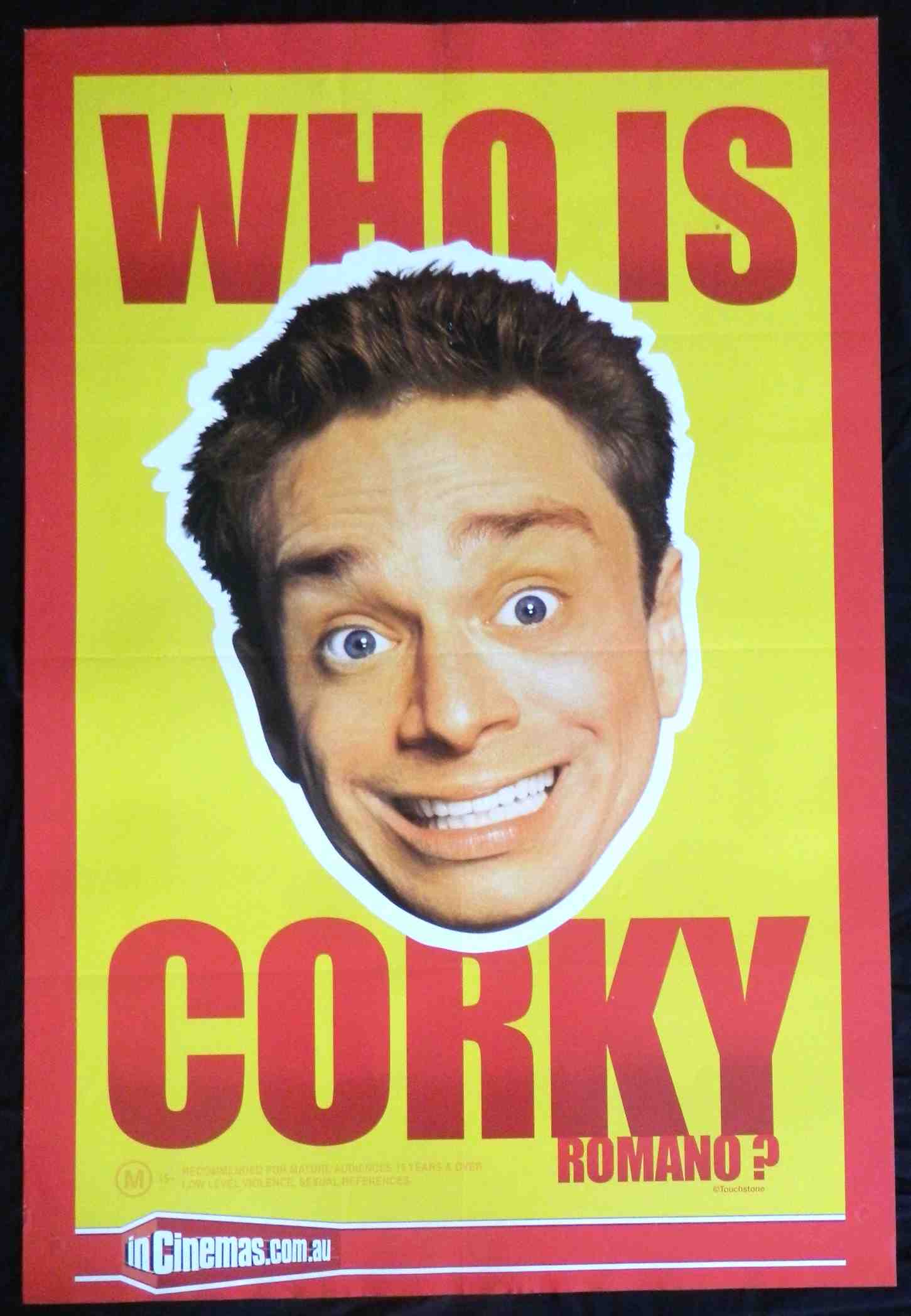CORKY ROMANO (2001)— Original Australian one sheet movie poster.
