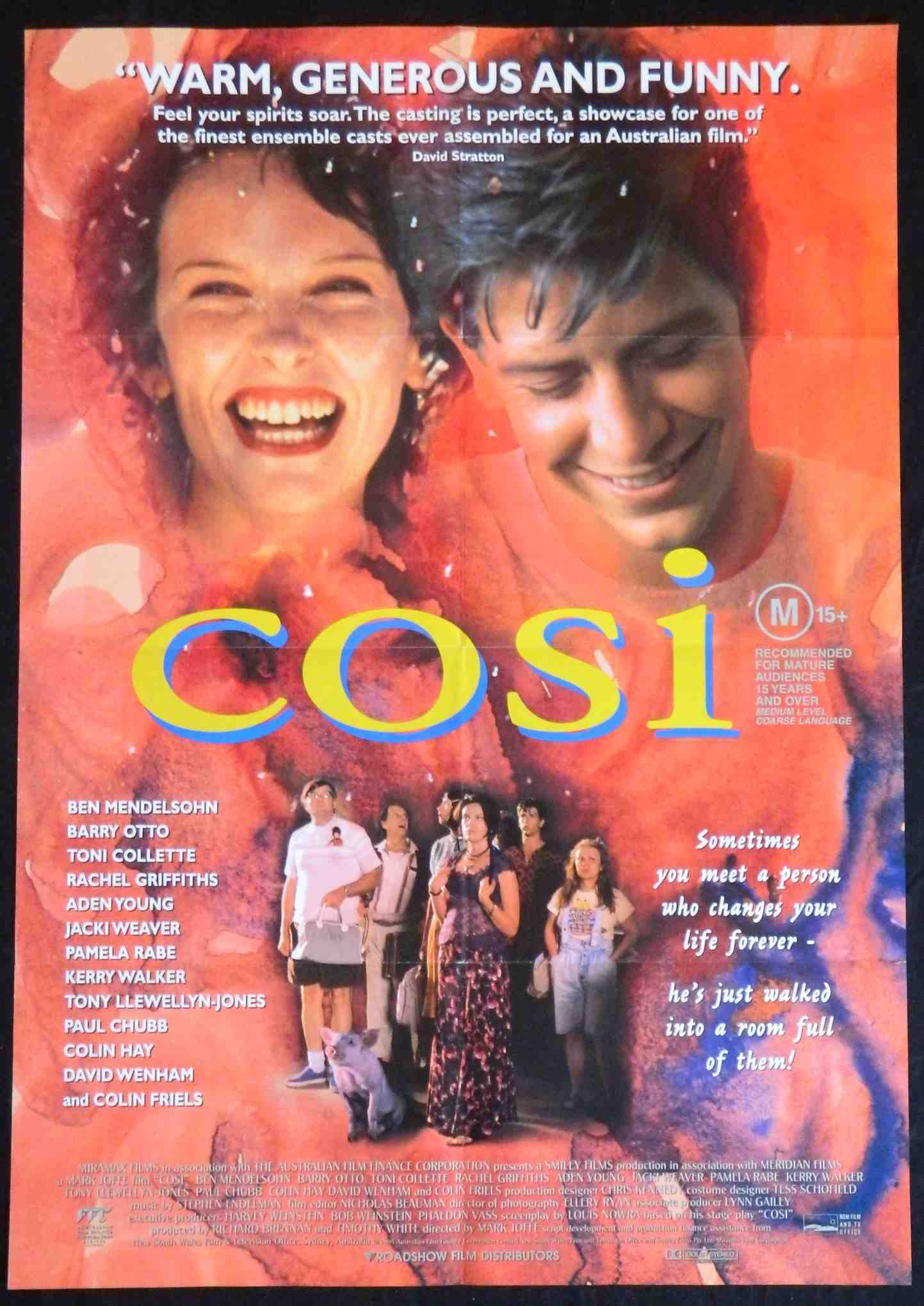 COSI (1996)— Original Australian one sheet movie poster
