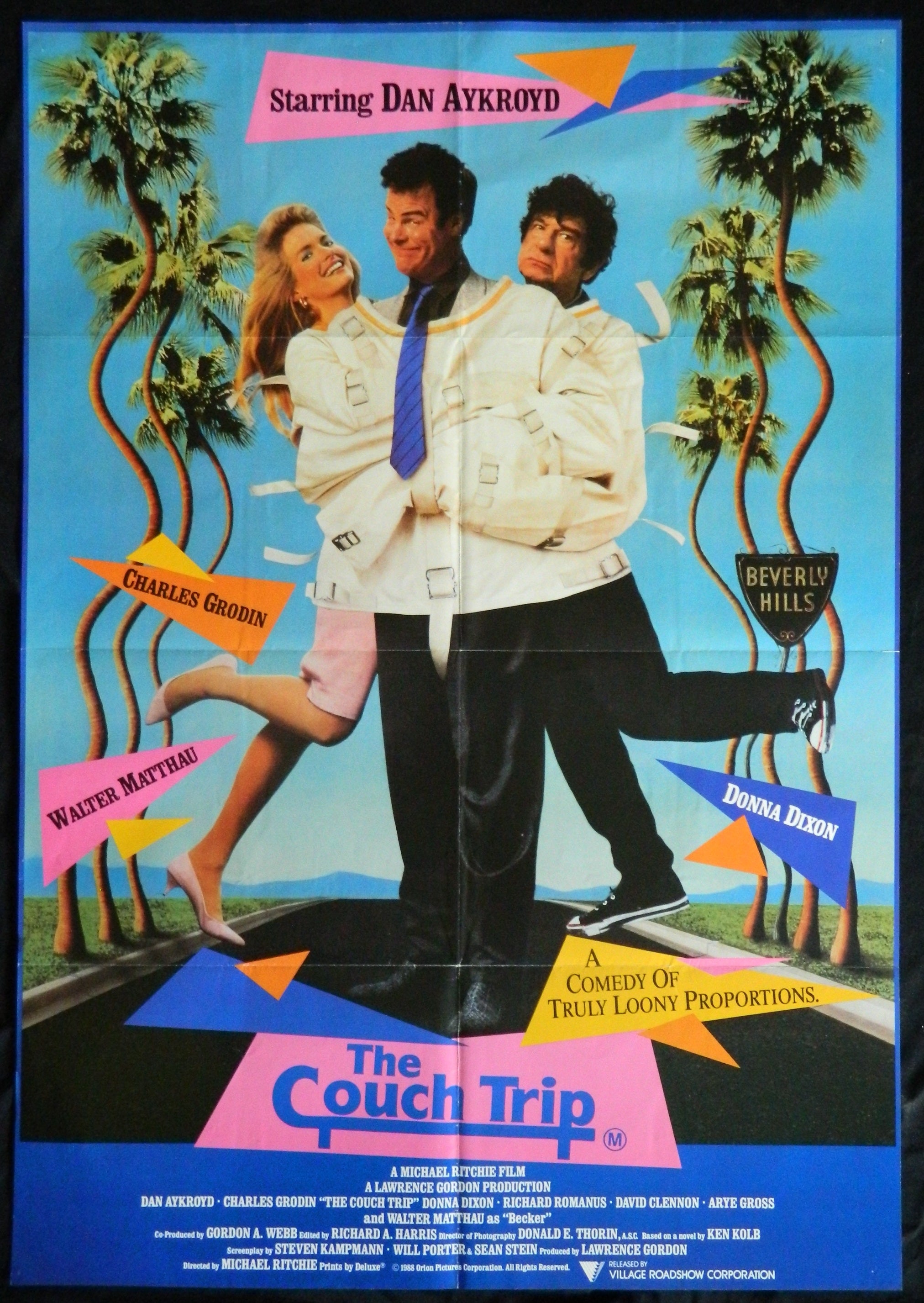THE COUCH TRIP  (1988)— Original Australian one sheet movie poster.