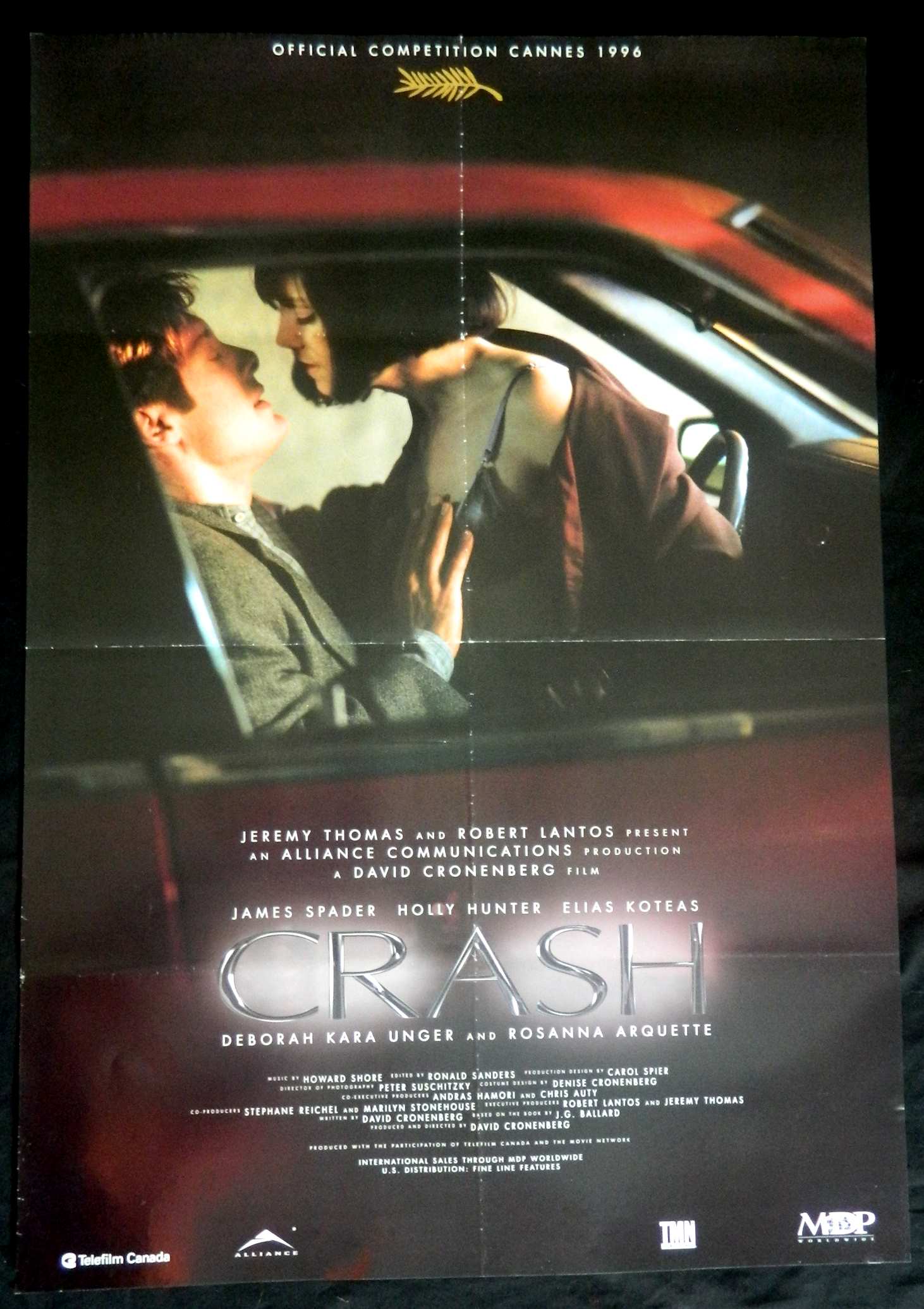 CRASH (1996)— Original Australian one sheet movie poster