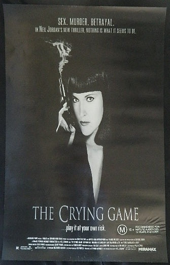 CRYING GAME (1992)— Original Australian one sheet movie poster
