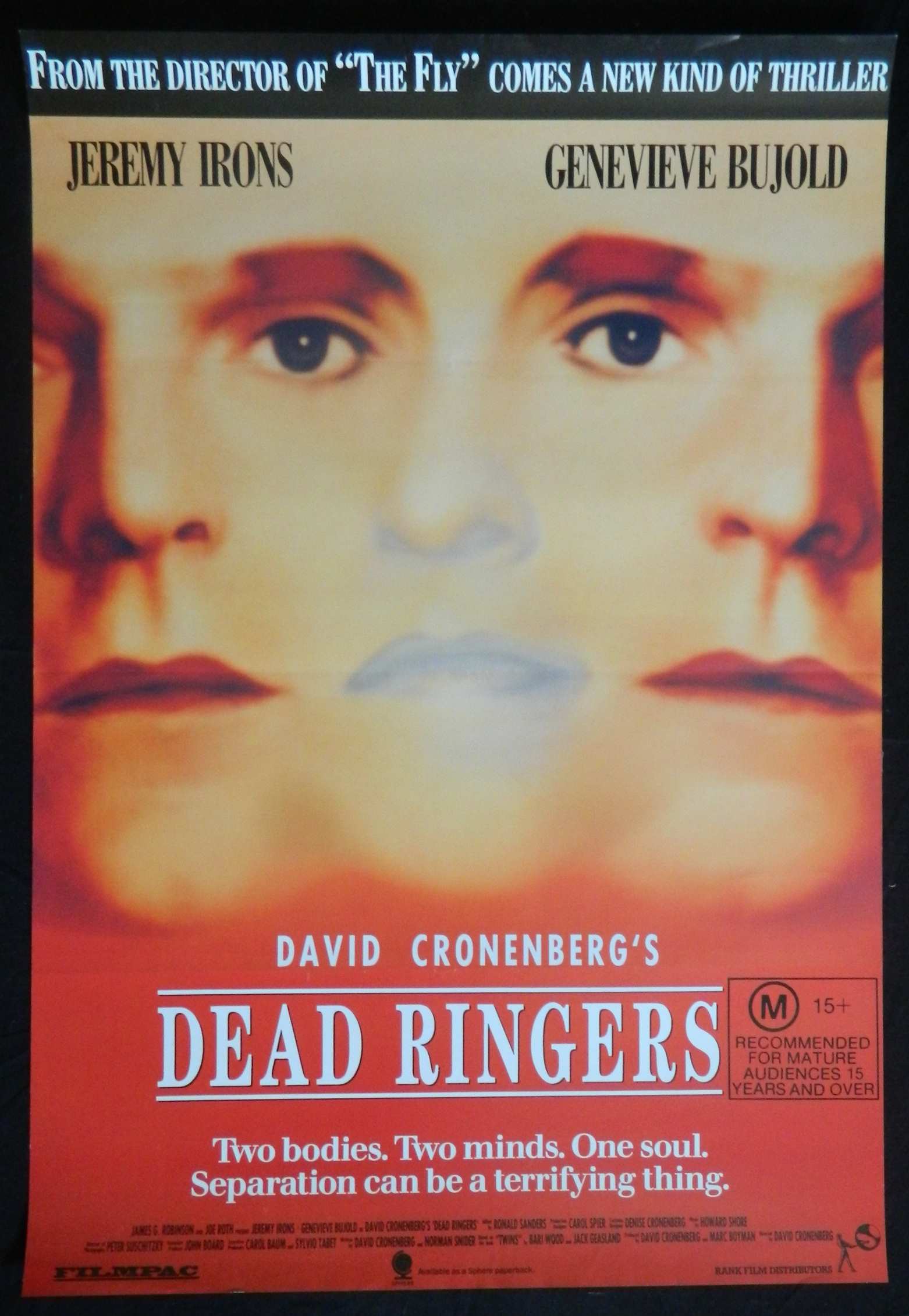 DEAD RINGERS  (1988)— Original Australian one sheet movie poster