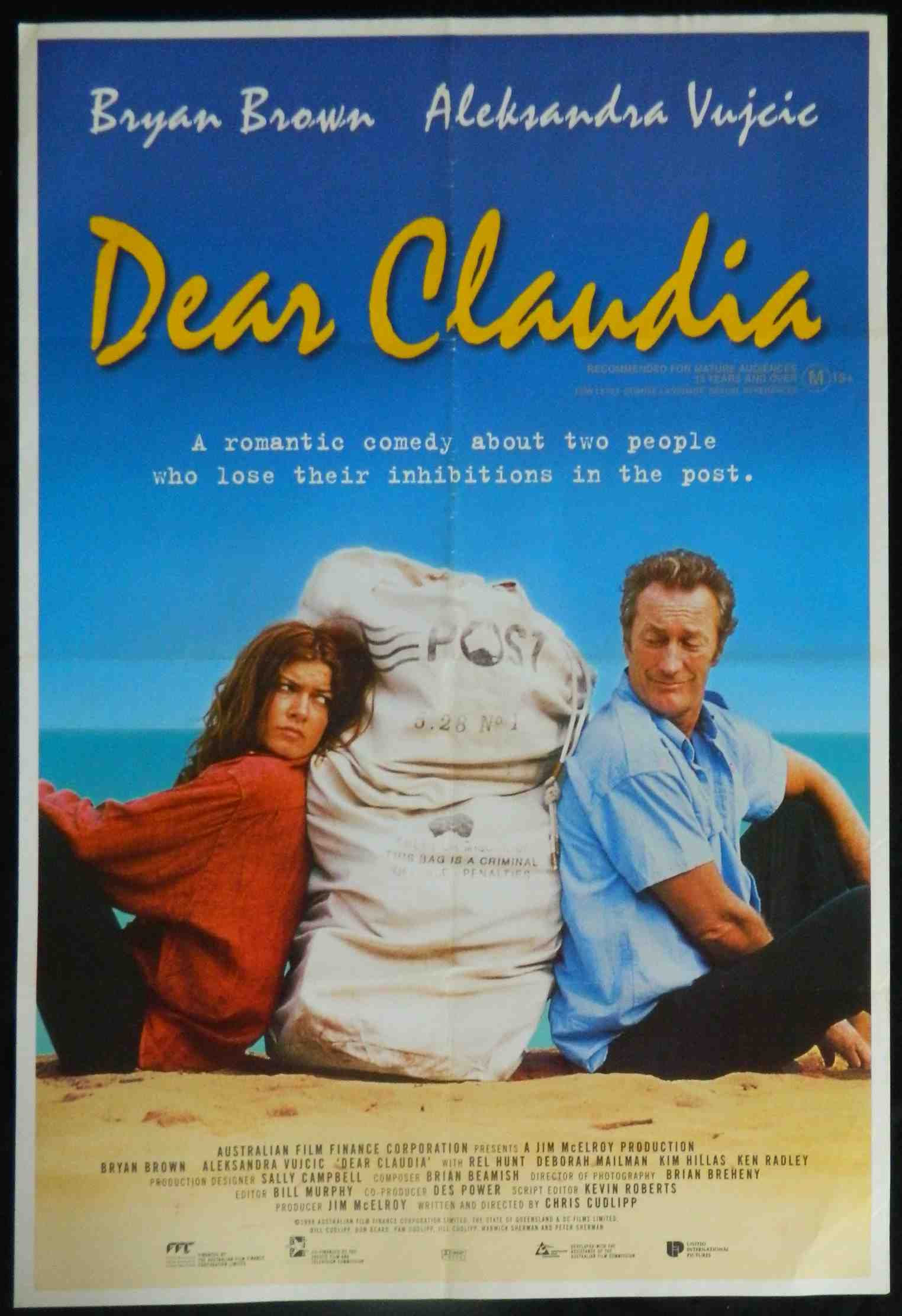 DEAR CLAUDIA (1973)— Original Australian one sheet movie poster