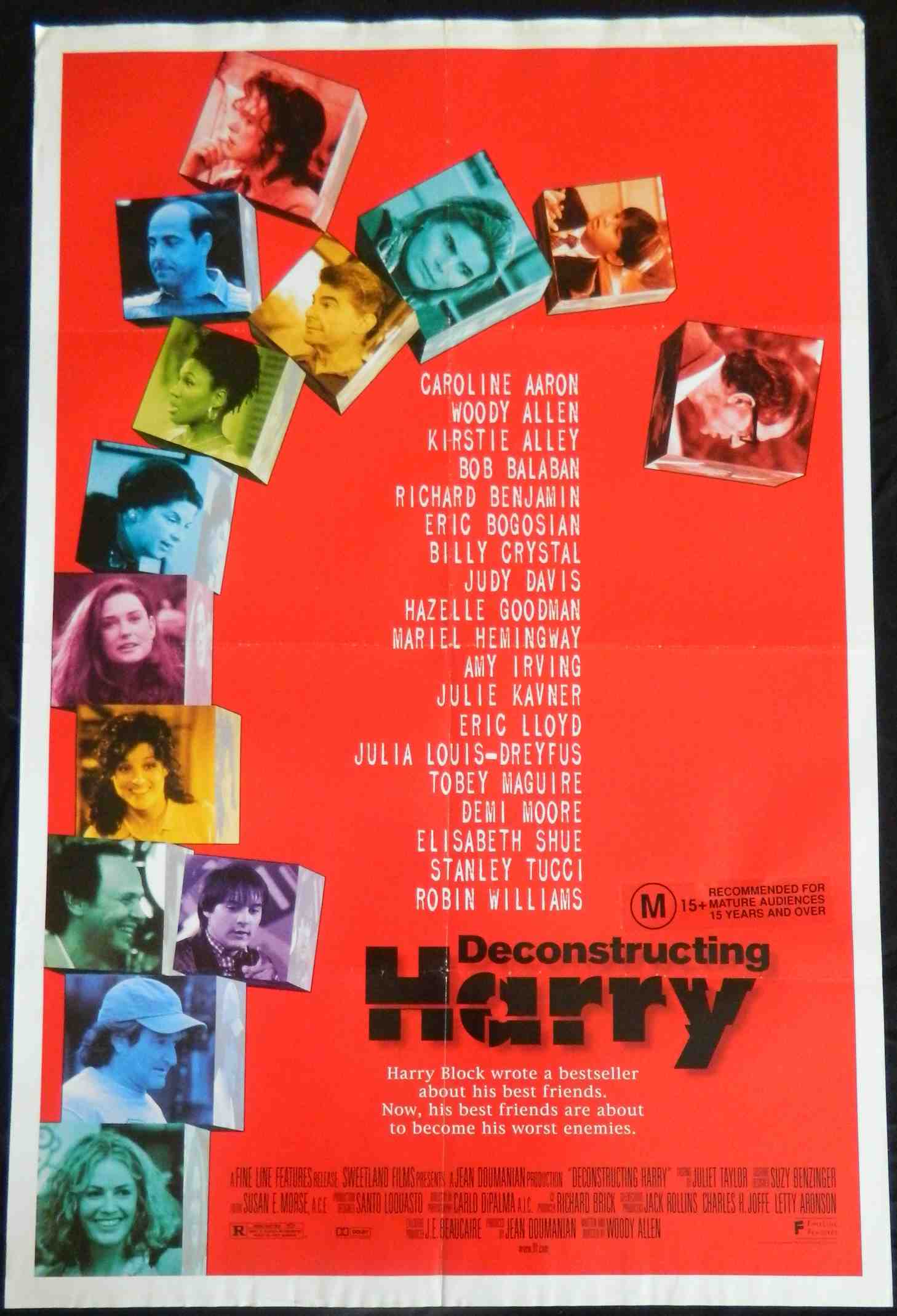 DECONSTRUCTING HARRY (1996)— Original Australian one sheet movie poster