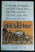 THE DESERTER (1970)— Original Australian one sheet movie poster