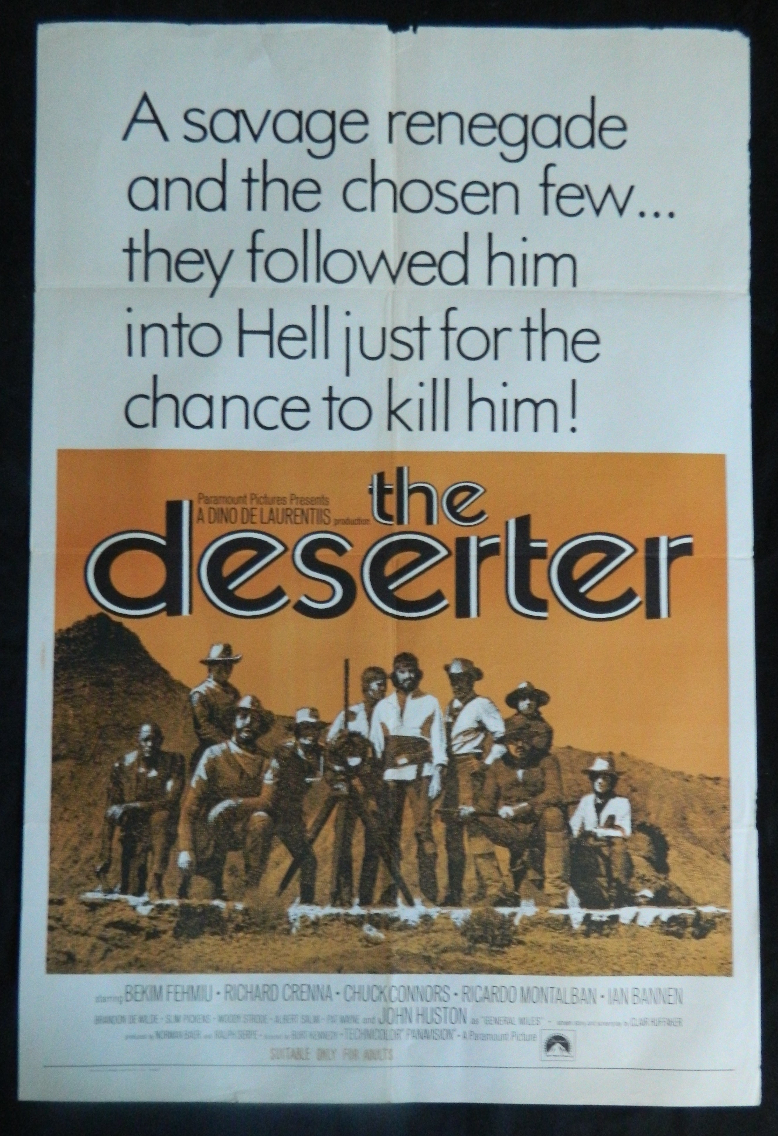 THE DESERTER (1970)— Original Australian one sheet movie poster