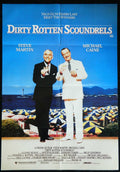 DIRTY ROTTEN SCOUNDRELS (1988)— Original Australian one sheet movie poster